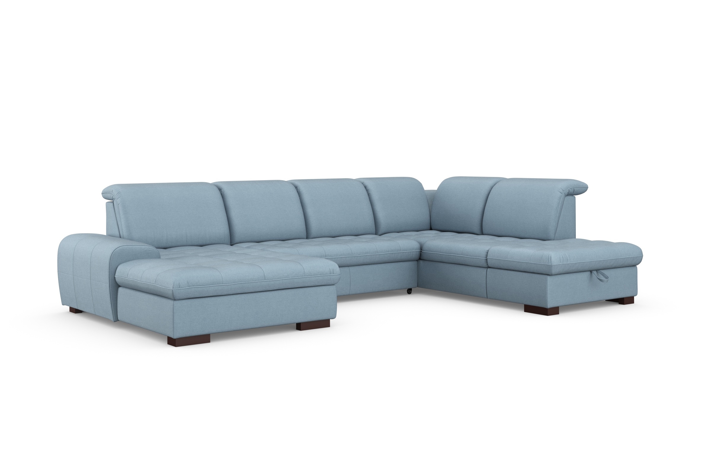 sit&more Wohnlandschaft »Luxor U-Form«, wahlweise mit Bettfunktion, Bettkasten und Kopfteilverstellung