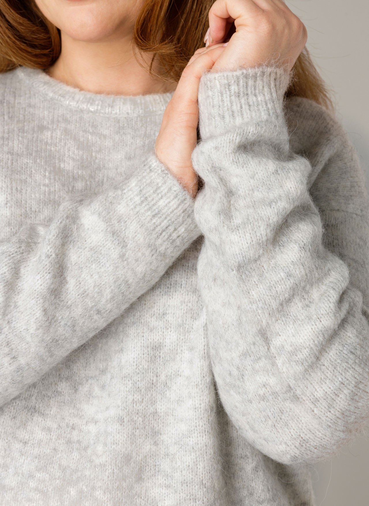 Base Level Curvy Strickpullover »Yanara« mit Wolle und Elasthan