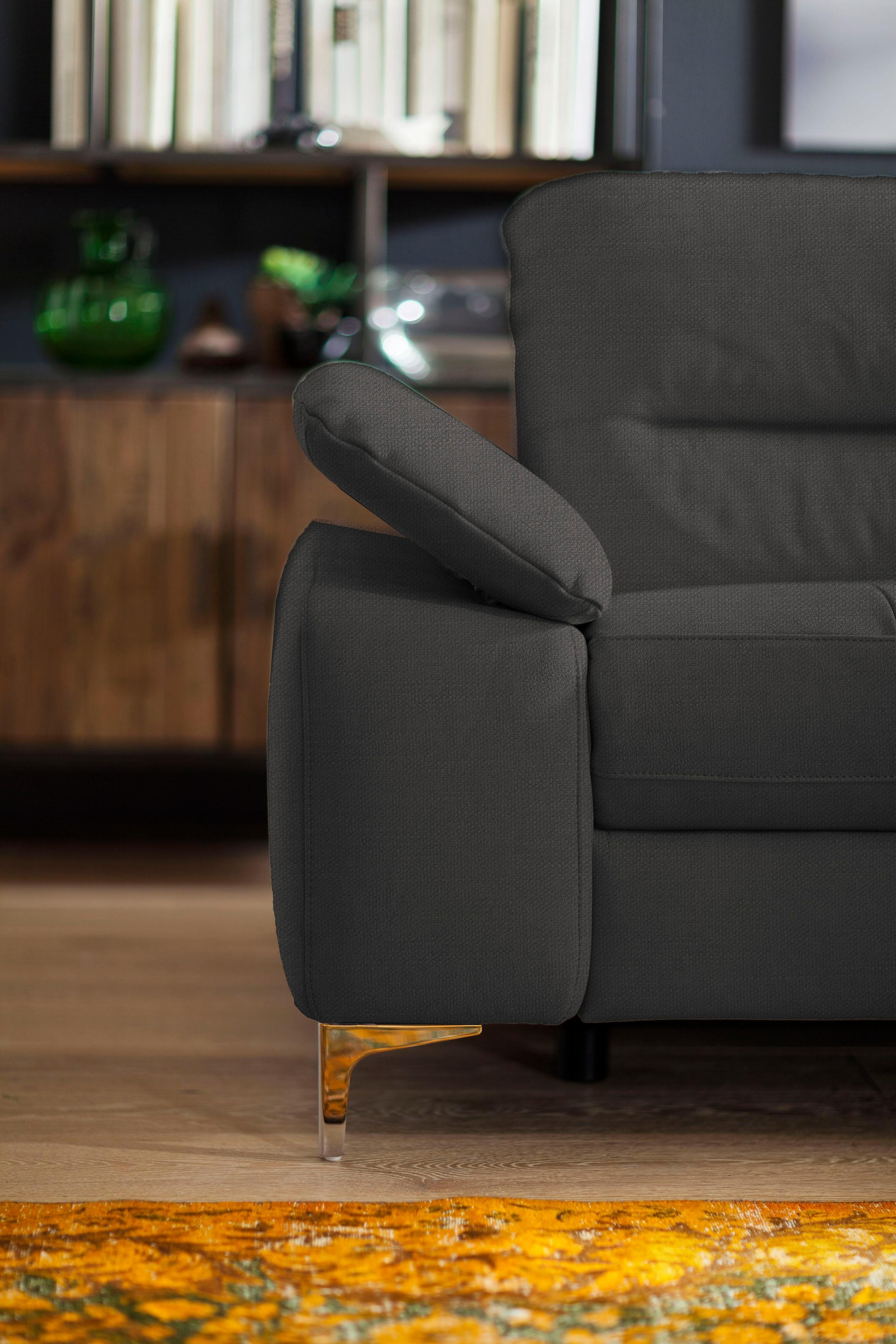 Places of Style Ecksofa »Basel L-Form«, mit vollmotorischer Relaxfunktion u günstig online kaufen