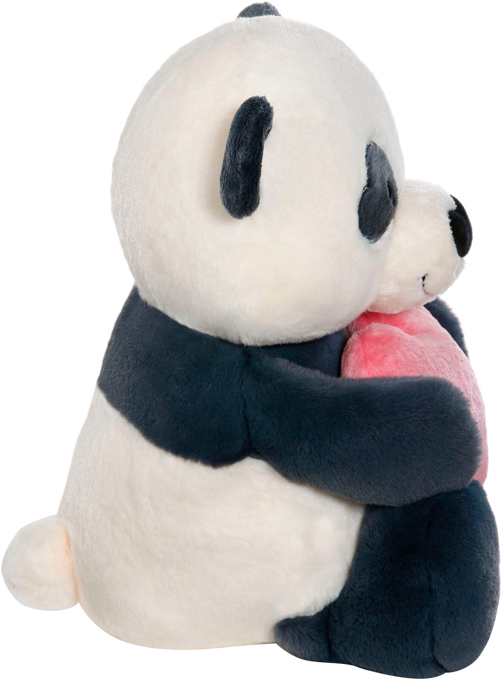 Nici Kuscheltier »Love Panda mit Herz, 50 cm schlenkernd« enthält recyceltes Material