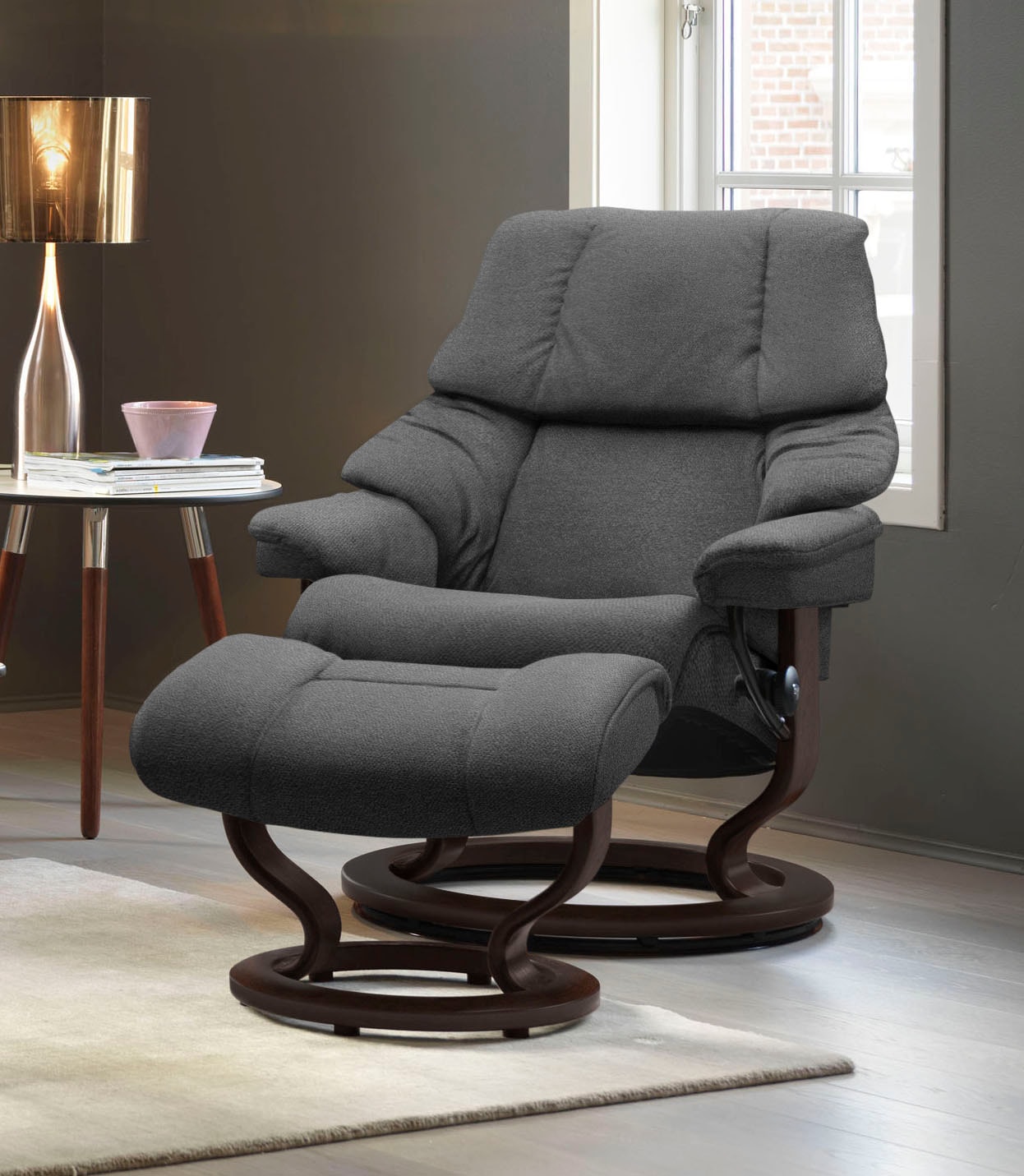 Stressless Relaxsessel "Reno", (Set, Relaxsessel mit Hocker), mit Hocker, m günstig online kaufen