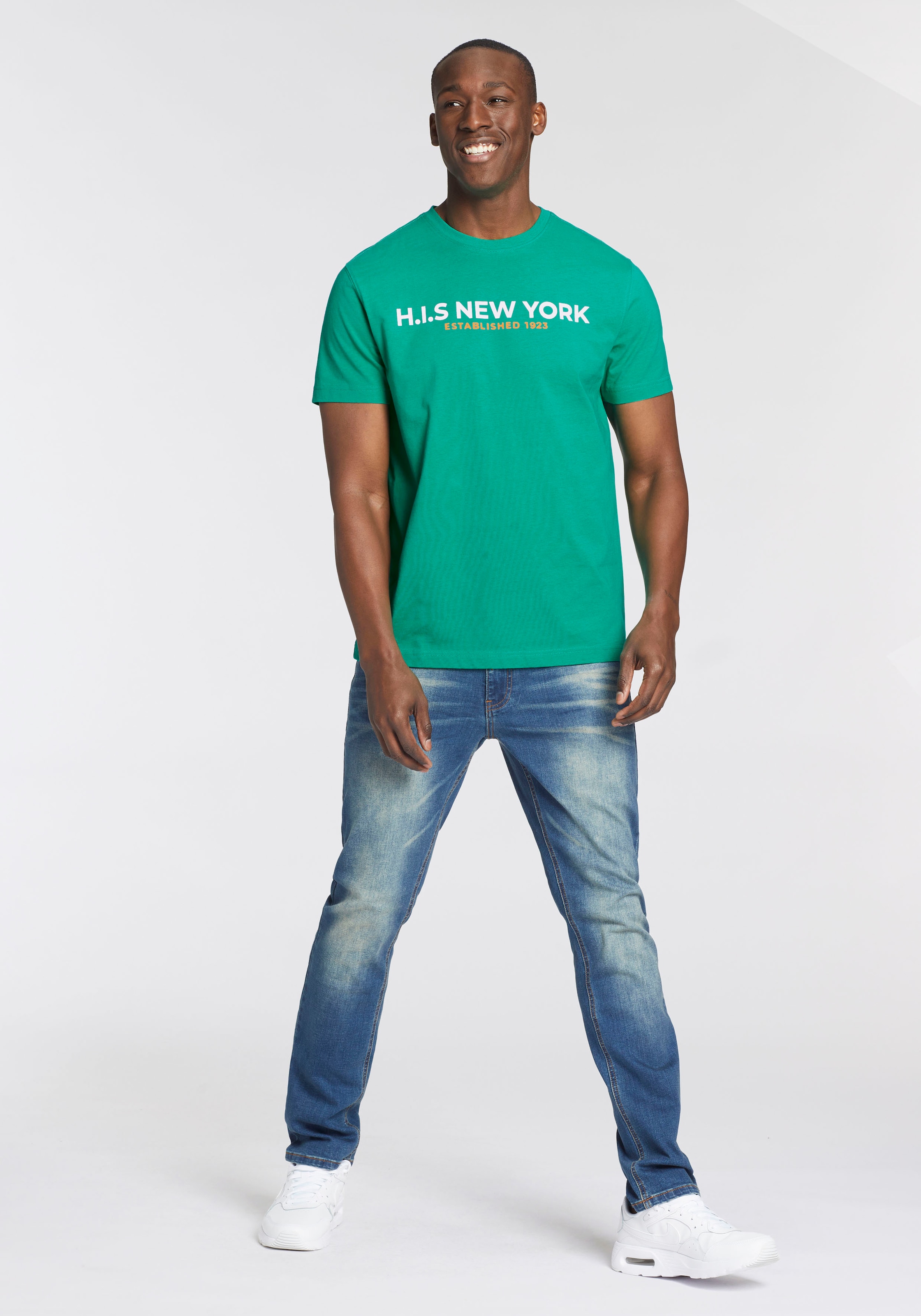 H.I.S T-Shirt, Mit großem Frontprint