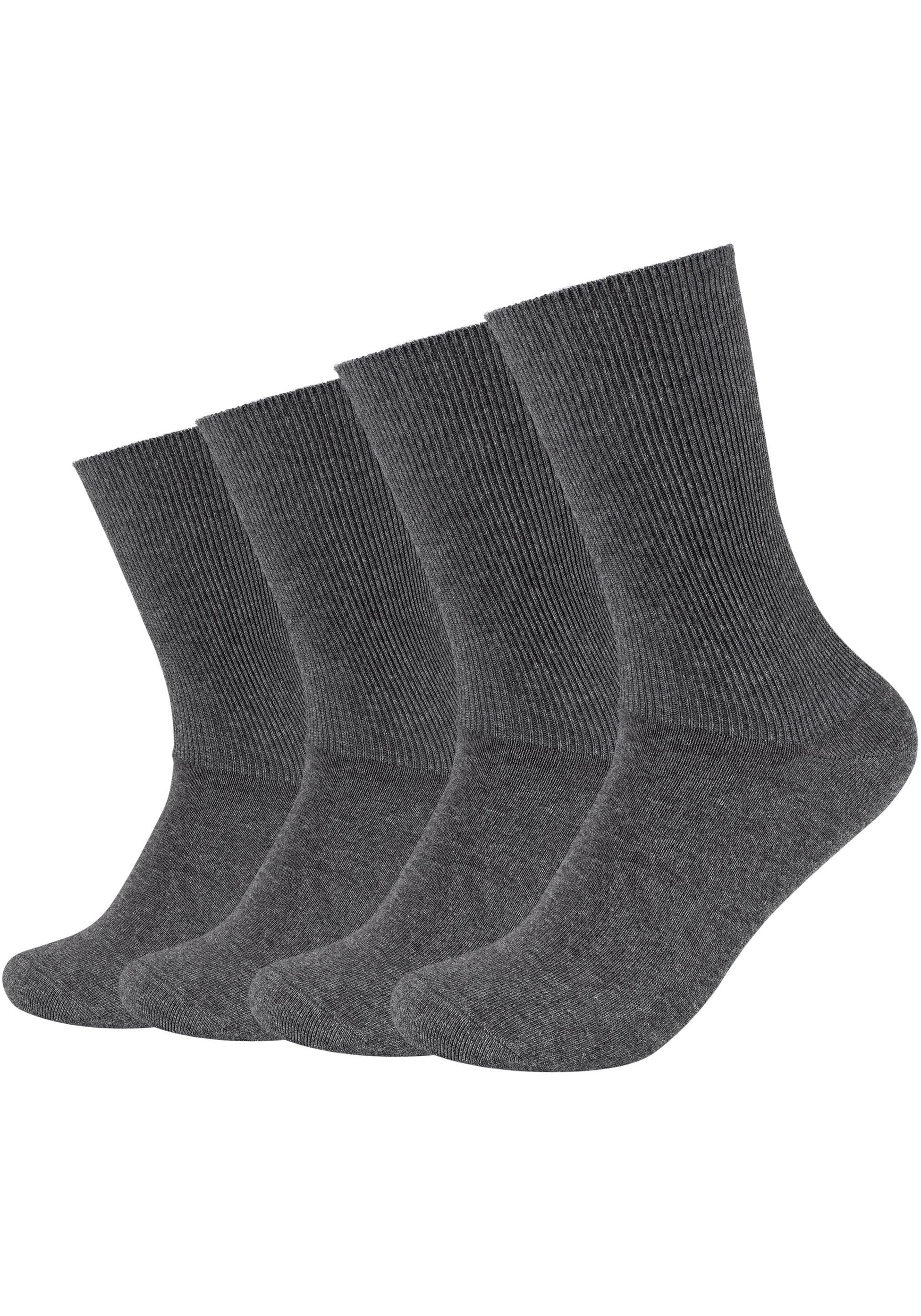 Camano Diabetikersocken, (4er Pack), Superweiche Bündchen, Venenfreundliche Socken