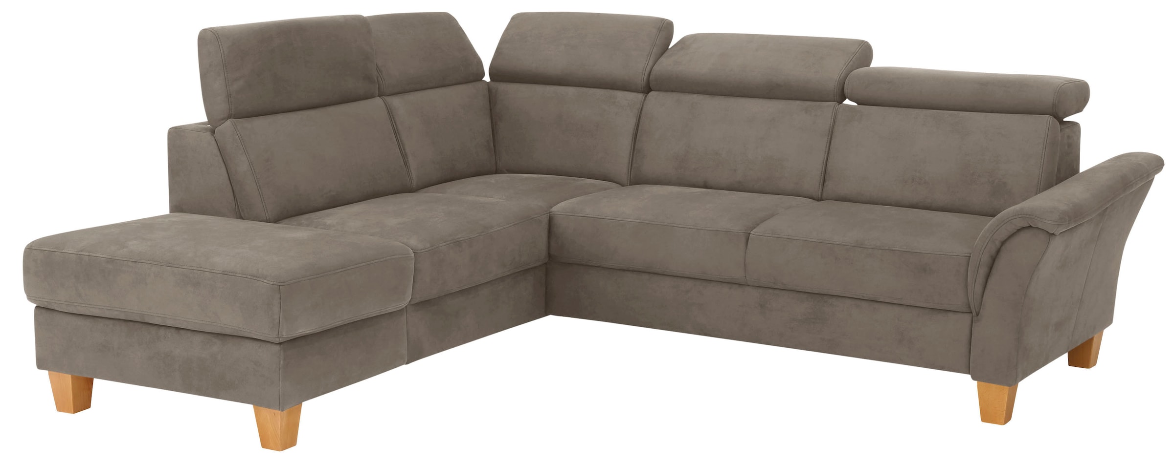 Home affaire Ecksofa »Conville L-Form«, Federkern, wahlweise mit Bettfunktion und Bettkasten bzw. Stauraum