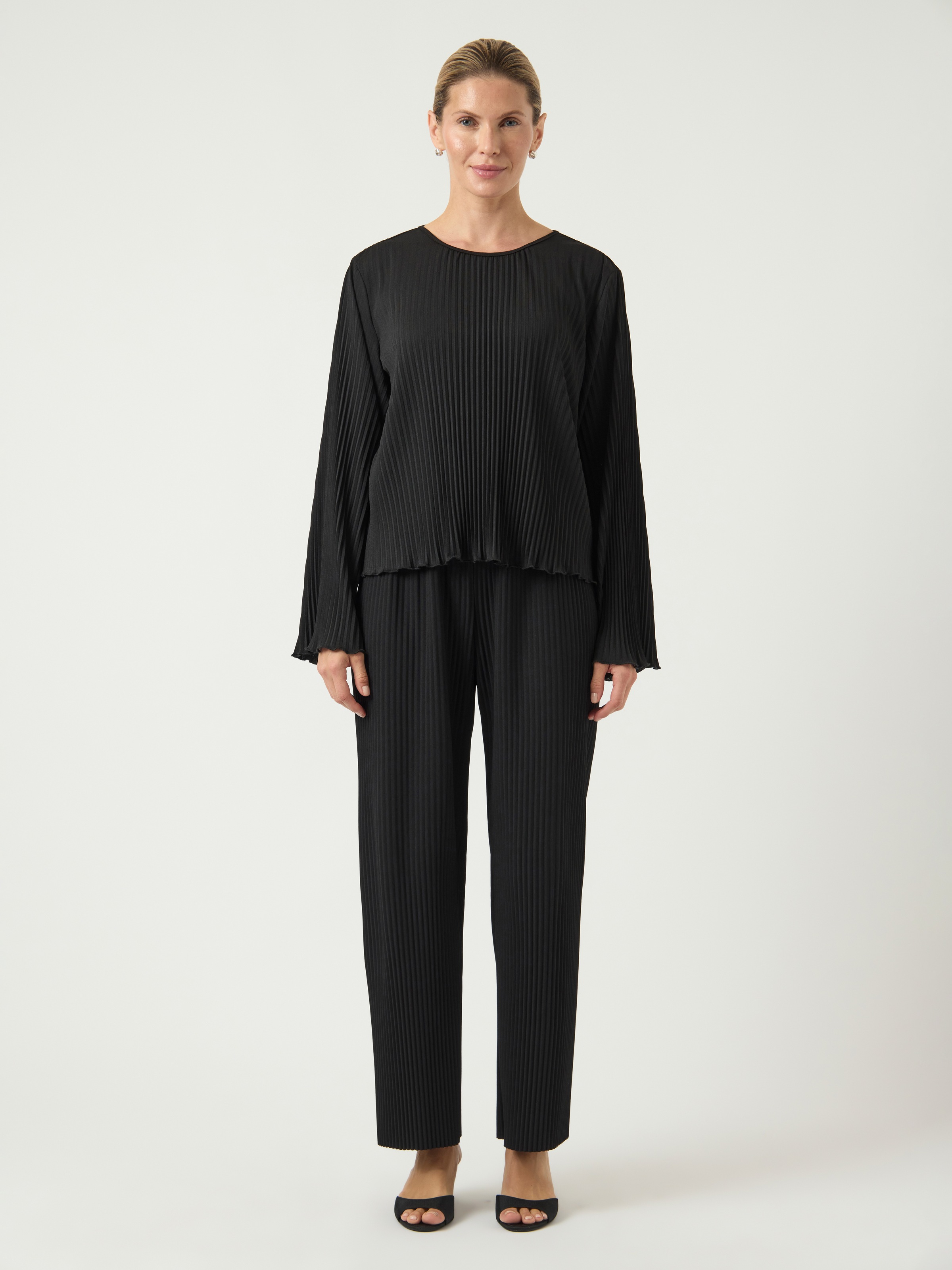 Y.A.S Schlupfhose »YASALISA HW PANT S. NOOS«  Sommerhose, mit Plisseefalten