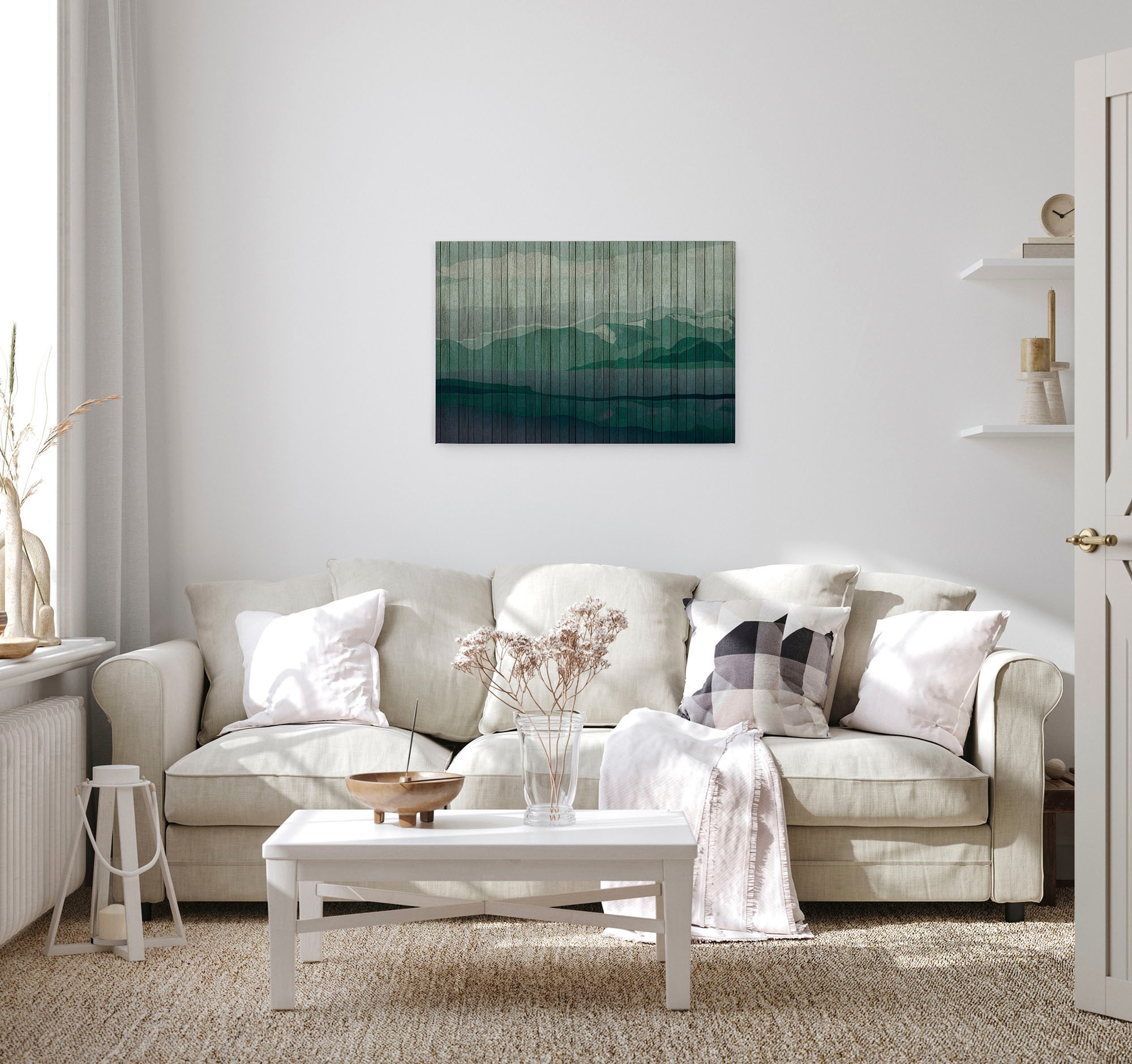 A.S. Création Leinwandbild »mountains 3«, Kunst-Landschaft-Kinder, (1 St.), Keilrahmen Landschaft Berge Gebirge Leinwand-Bild Wohnzimmer modern