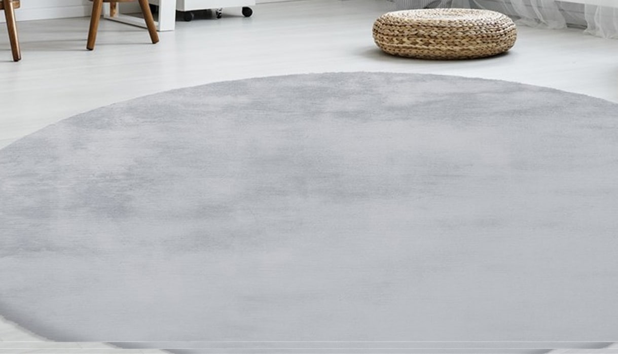 Arte Espina Fellteppich »Rabbit 100«, rund, 45 mm Höhe, Kunstfell, Kaninche günstig online kaufen
