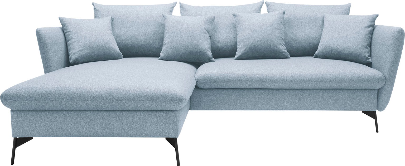 OTTO home Ecksofa »LIVORNO,258 cm, L-Form,« Schlaffunktion u. Bettkasten (1 günstig online kaufen