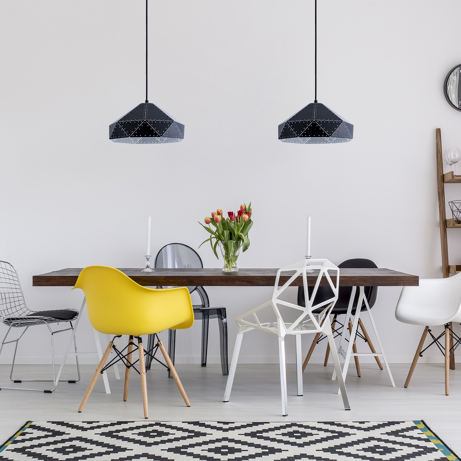 Paco Home Pendelleuchte »SAYID«, 1 flammig, Leuchtmittel E27 | ohne Leuchtmittel, Hängelampe Esszimmer Esstischlampe Steampunk Lampe Textilkabel E27
