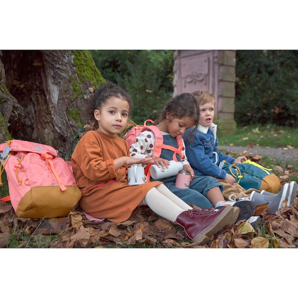 LÄSSIG Kinderrucksack »Adventure, rose, Big Backpack«, inkl. thermoisolierter Sitzunterlage; aus recyceltem Material