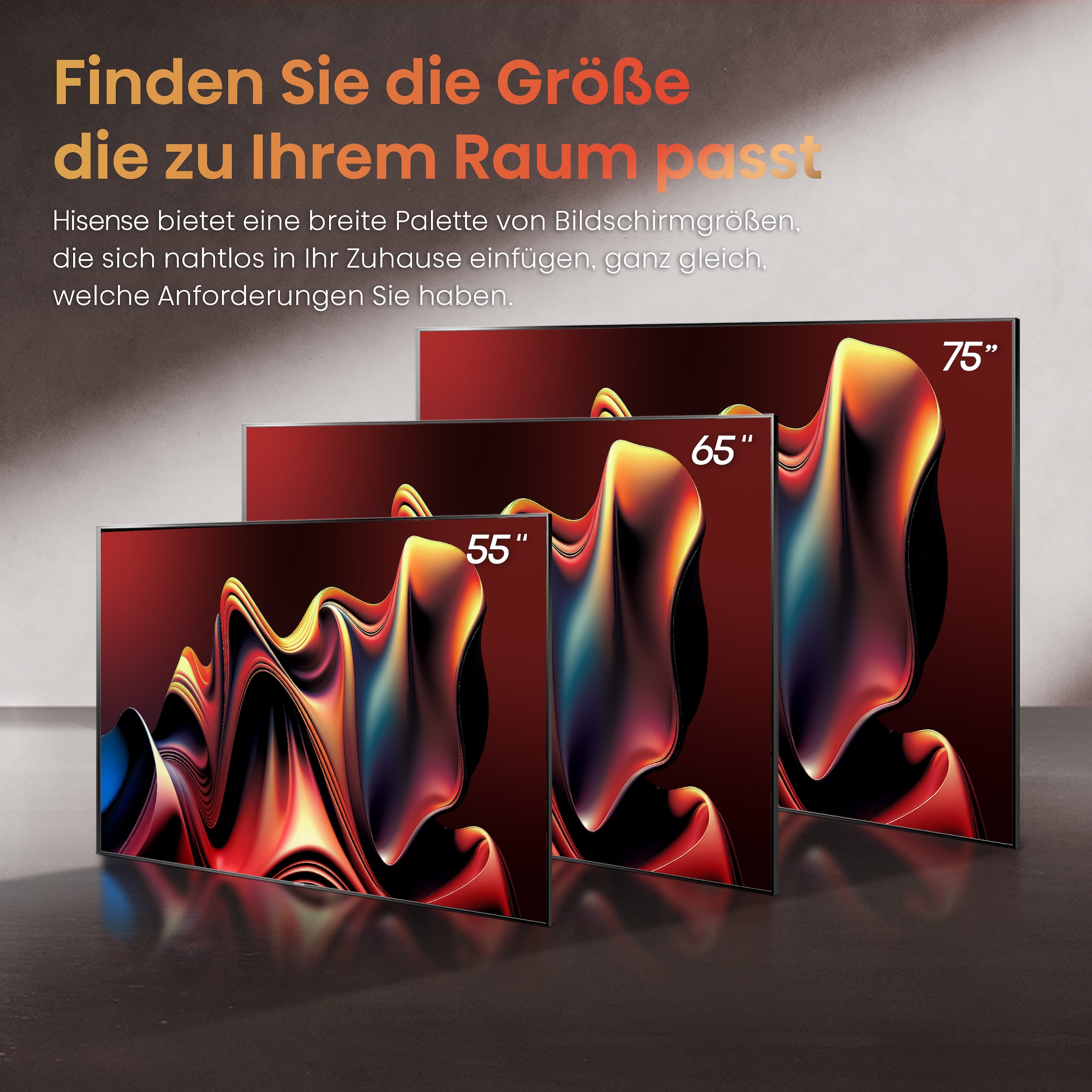 Hisense Mini-LED-Fernseher »65U7NQ«, 4K Ultra HD, Smart-TV, 4KUHD, ULED, Mini LED