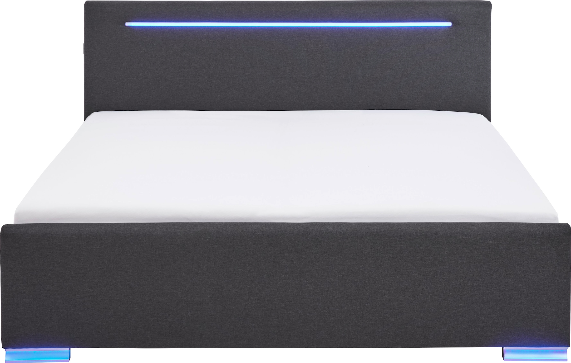 meise.möbel Polsterbett »Las Vegas III mit LED-Beleuchtung und USB-Anschluss«, erhältlich in den Breiten 140 & 180cm