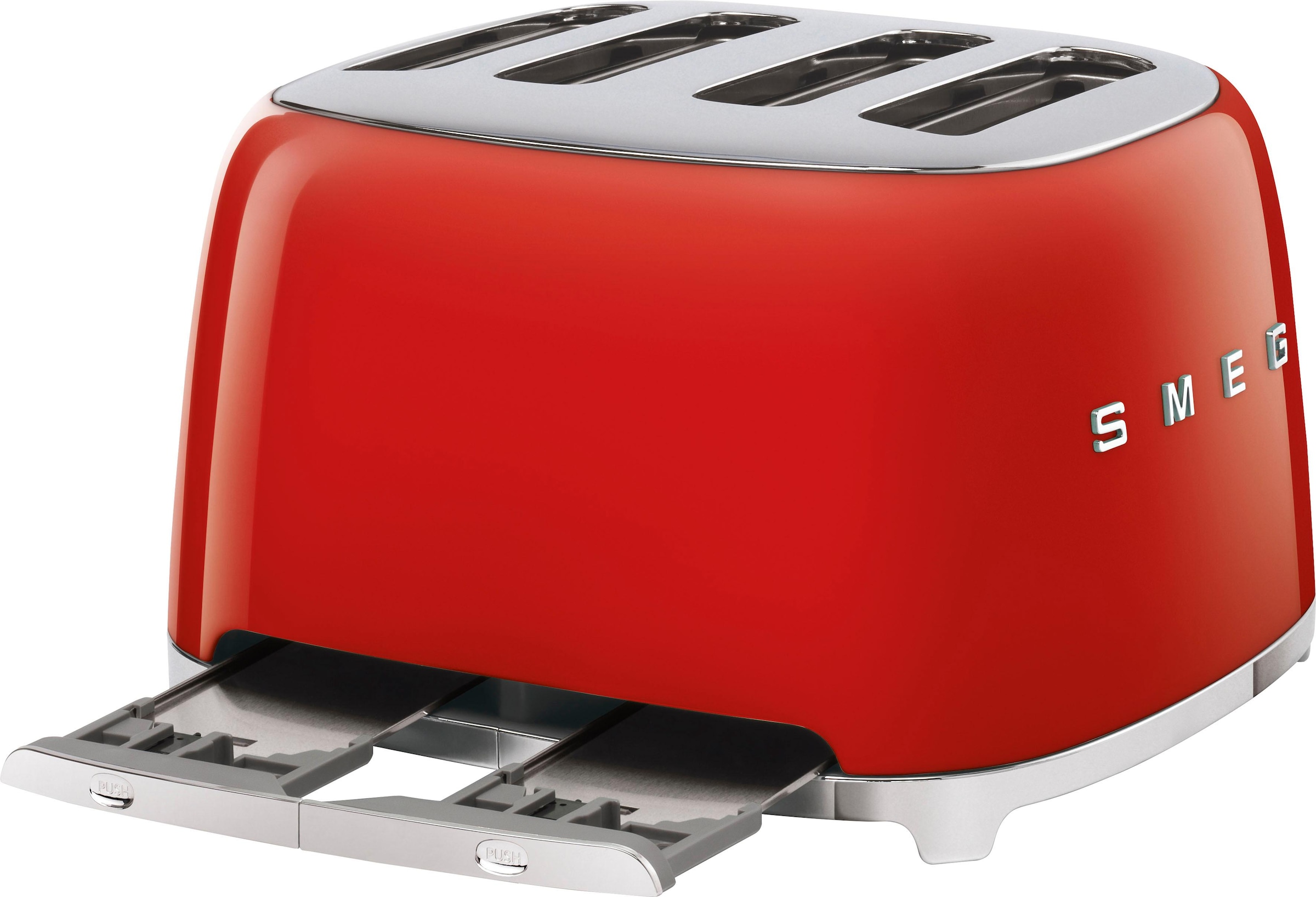 Smeg Toaster »TSF03RDEU«, 4 kurze Schlitze, 3000 W