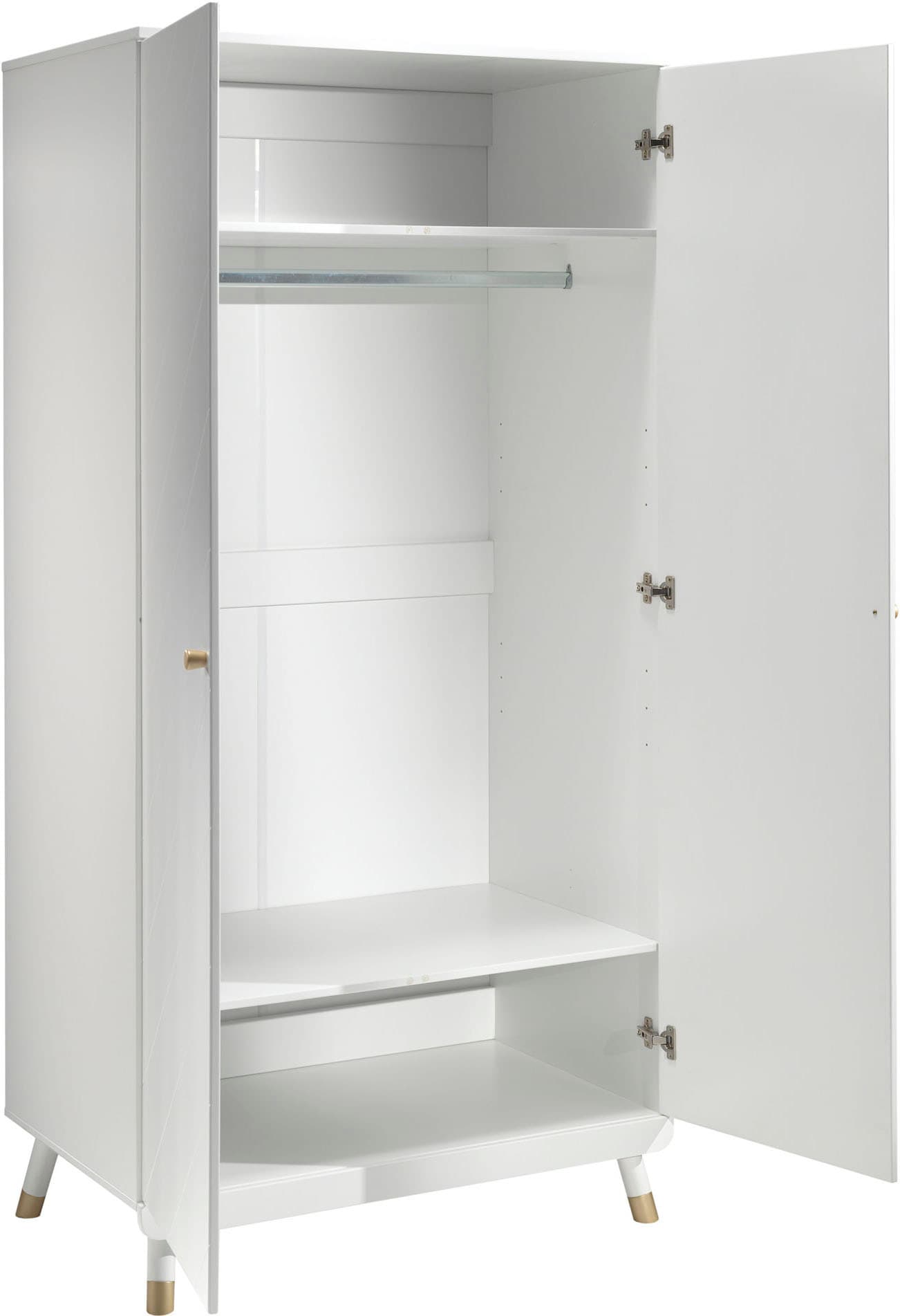 Vipack Babymöbel-Set Made in Europe,  4- tlg. bietet alles für Ihr Kinderzimmer, Ausf. satin weiß lackiert