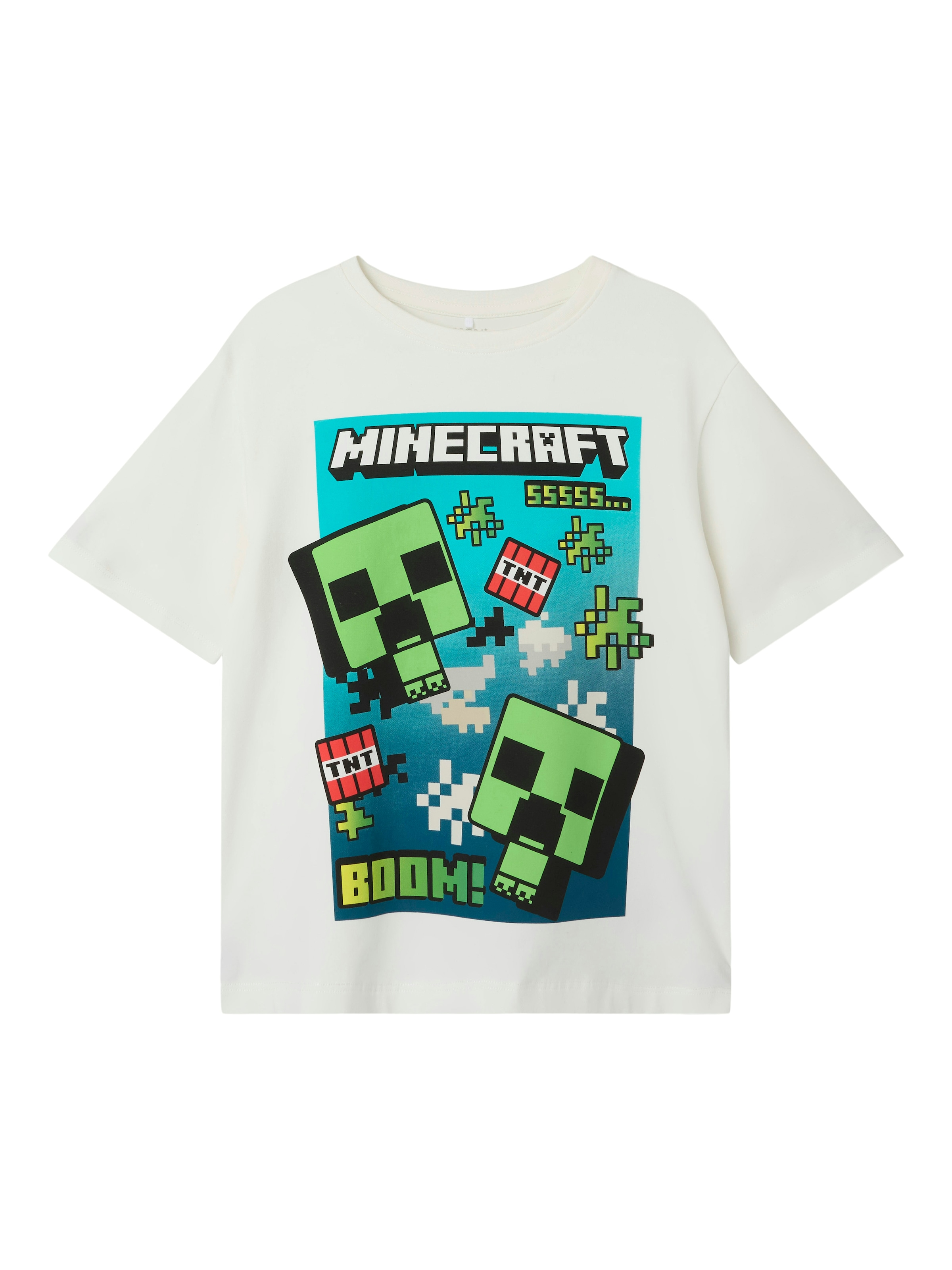 Name It T-Shirt »NKMMUS für Jungen mit Minecraft-Print und elastischem Bund«, regular fit, Jersey, Rundhals, Print