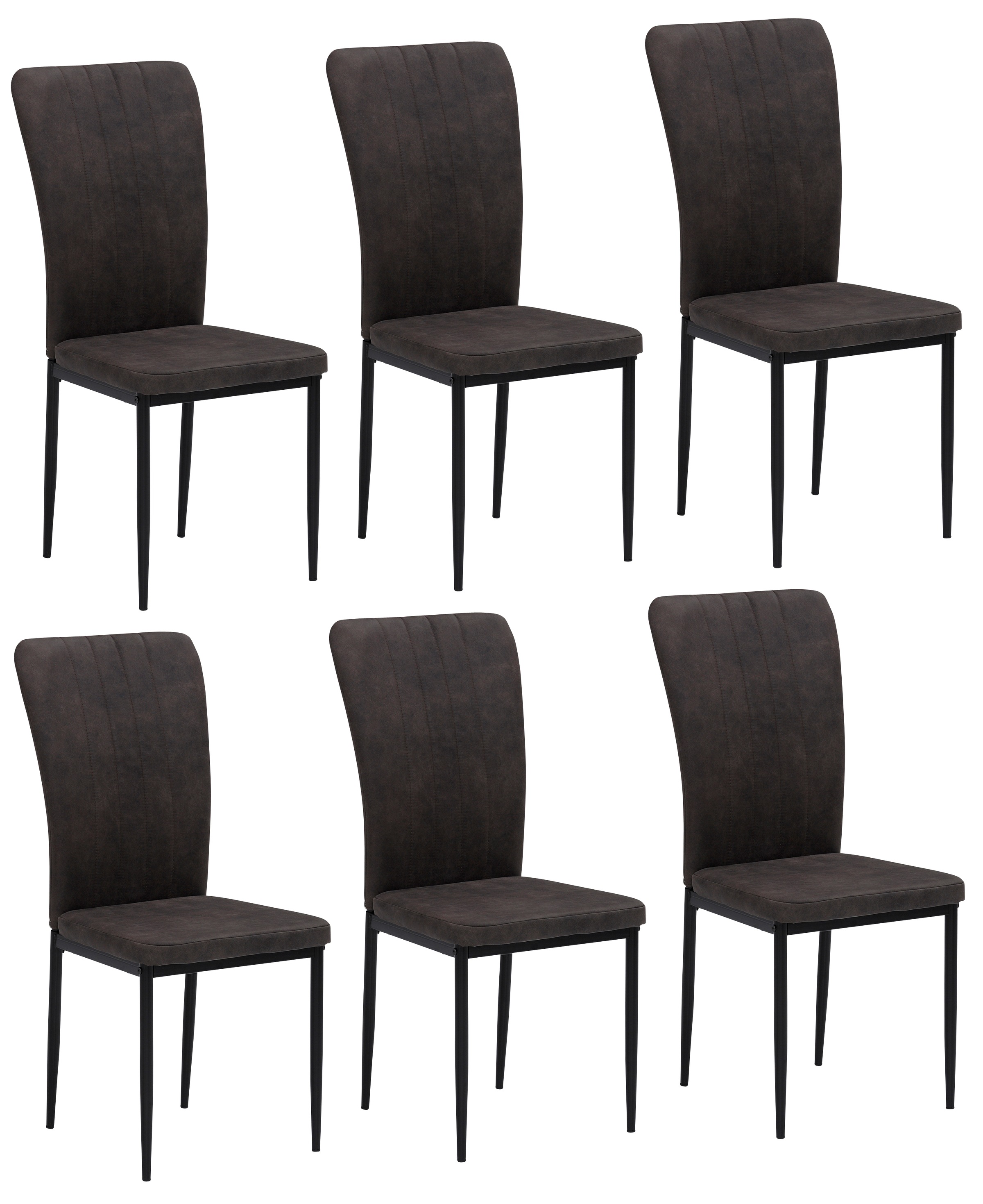 Home affaire 4-Fußstuhl »Bergamo« (Set) 6 Stk.erhältlich in Samt, Vintage-M günstig online kaufen