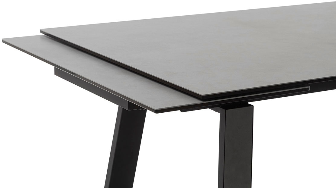 MCA furniture Esstisch »NARBONNE Kufentisch 200-300 cm«, (Einzelstück), Keramik,Metall,Stirnauszug,ausziehbar,Tischplatte 13 mm,10-12 Personen