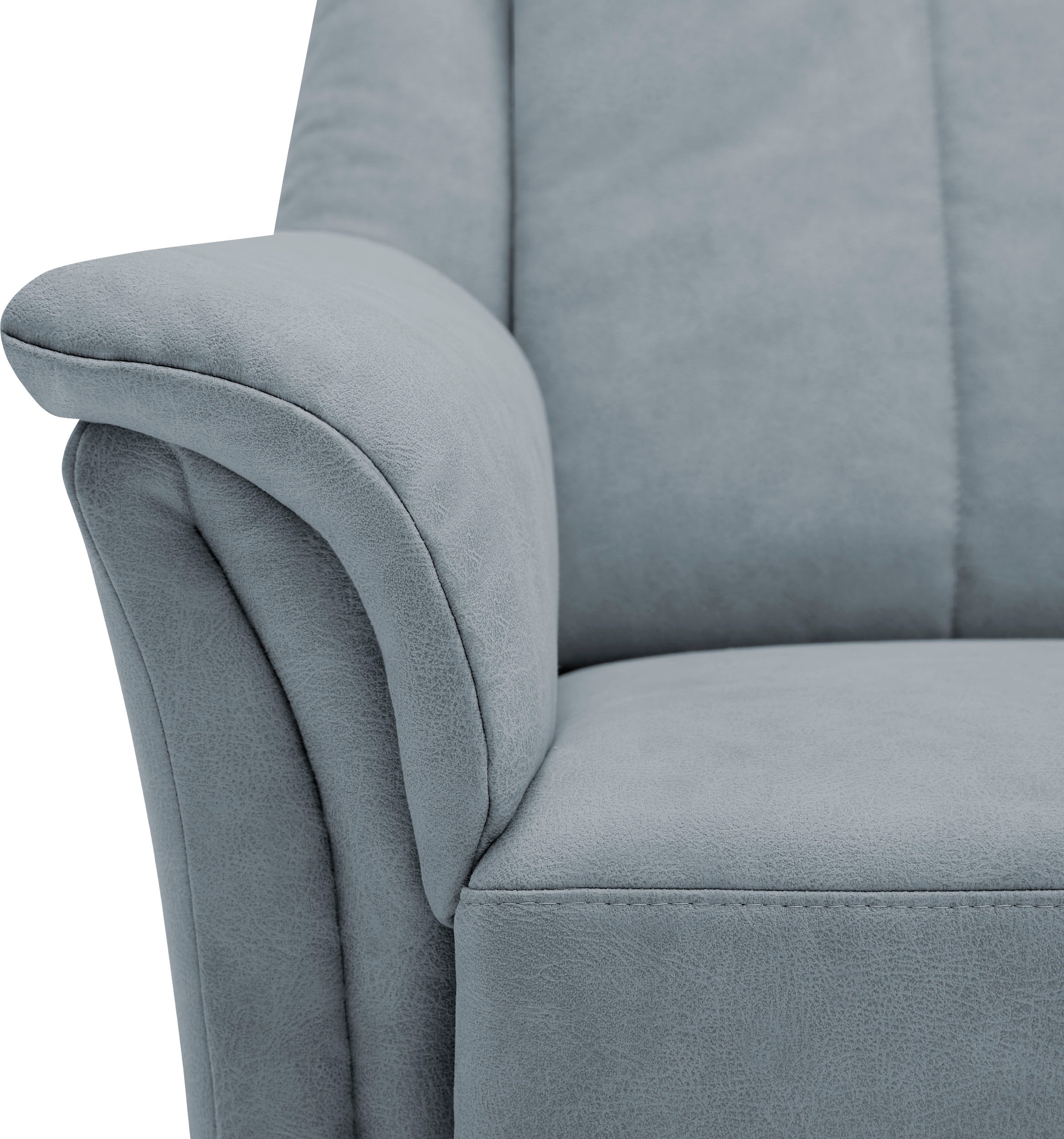 VILLA BECK Polstergarnitur »Lugano«, (Set, 3 tlg.), Kopfteilverstellung, in Sitzhöhe 46 cm, 3-Sitzer und 2x Sessel