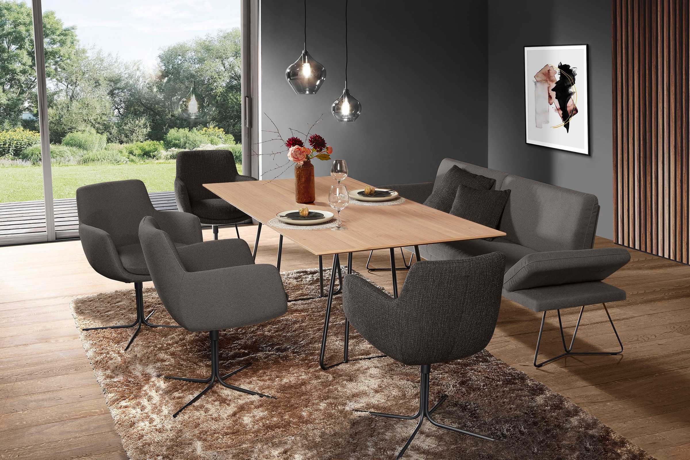 K+W Komfort & Wohnen Polsterbank »Pego« Seitenteilverstellung, wahlweise in günstig online kaufen