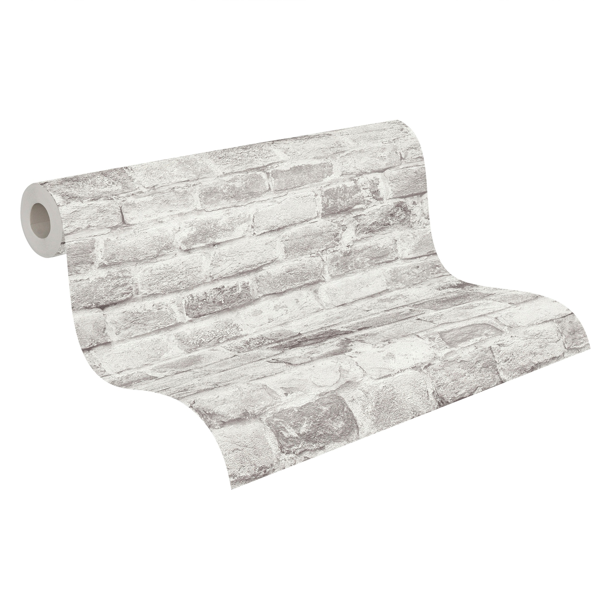 A.S. Création Vliestapete »Bricks & Stones Steinoptik«, matt-gemustert-neutral, Tapete Stein Tapeten Wohnzimmer Schlafzimmer Küche modern Design Optik