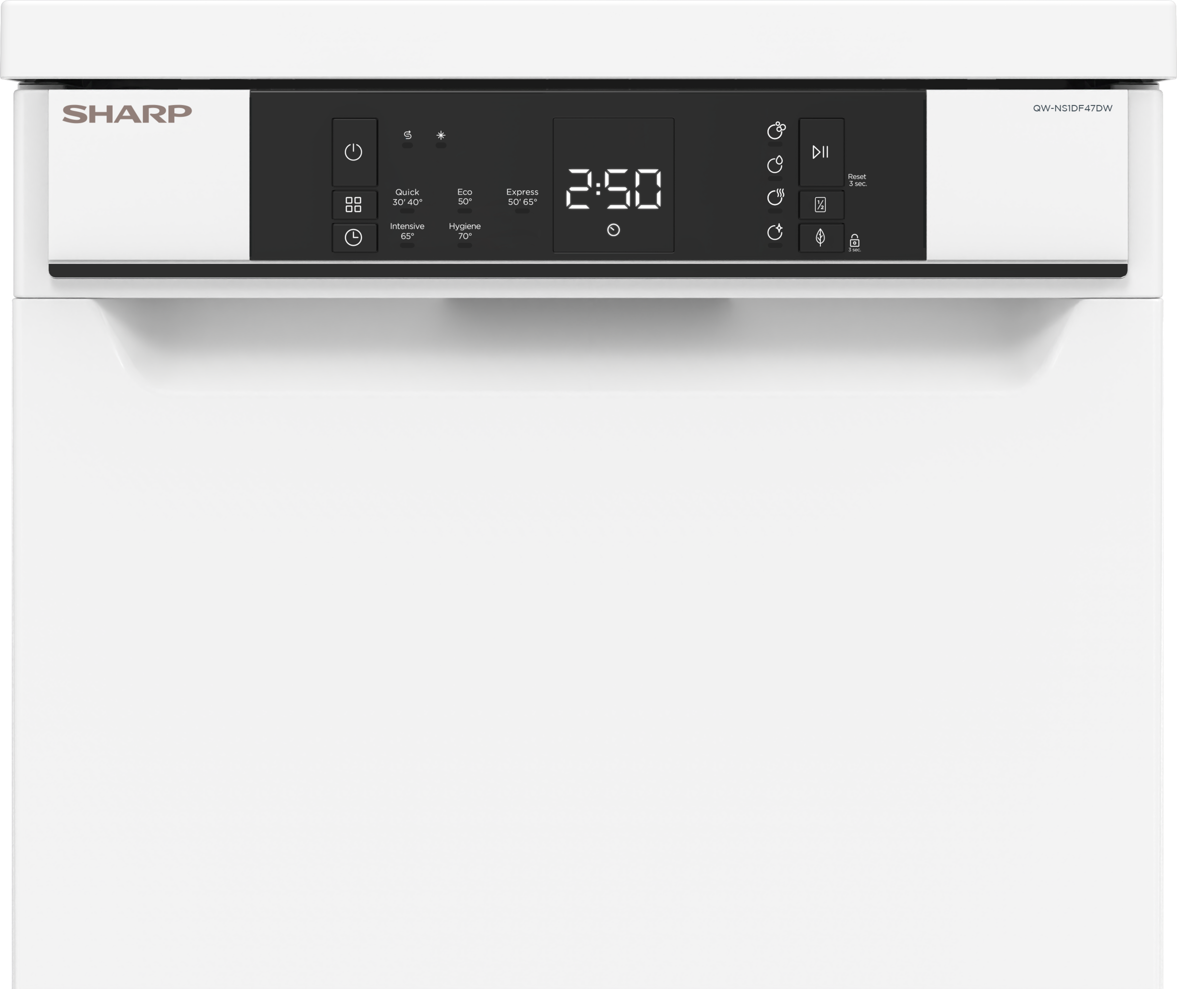 Sharp Standgeschirrspüler »QW-NS1DF47DW-DE«, 10 Maßgedecke, Aquastop