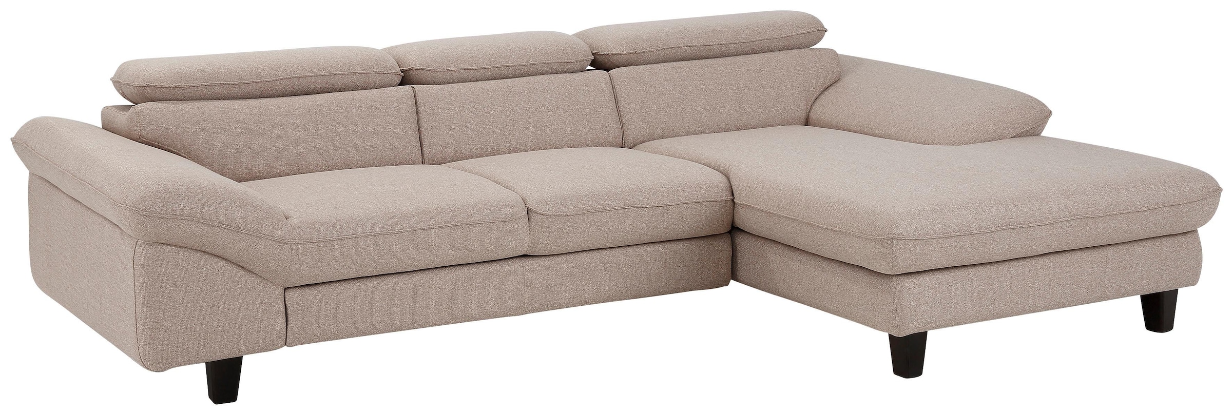 Home affaire Ecksofa »Pilot L-Form«, mit Kopfteilverstellung, wahlweise mit Bettfunktion & Bettkasten