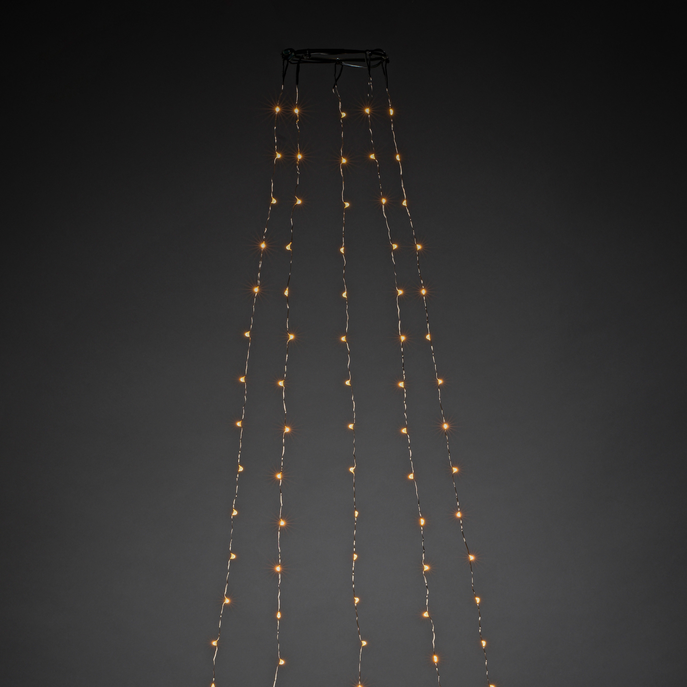 KONSTSMIDE LED-Baummantel, 240 St.-flammig, Micro LED Lichterkette mit Ring Ø 11, 5 Stränge à 48 Dioden