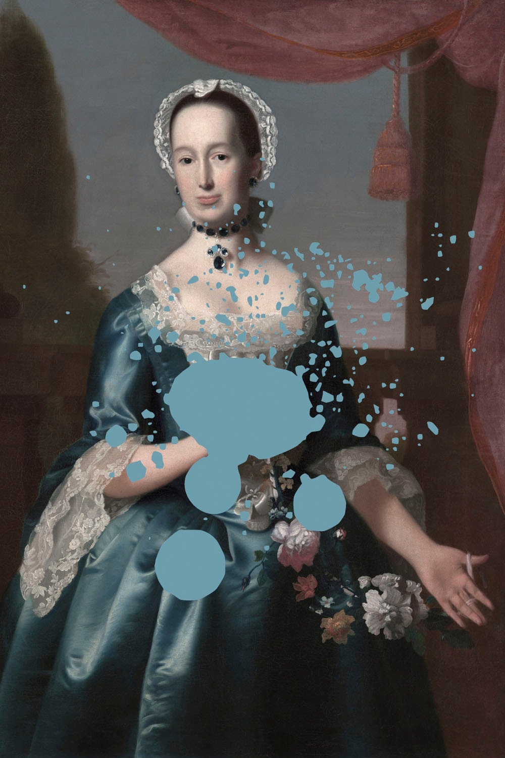 queence Acrylglasbild »Frau mit Farbklecks«, Kunst-Gemälde-Frau-Bilder von Frauen-Historische Persönlichkeiten-Formen, Fine Art-Print in Galeriequalität