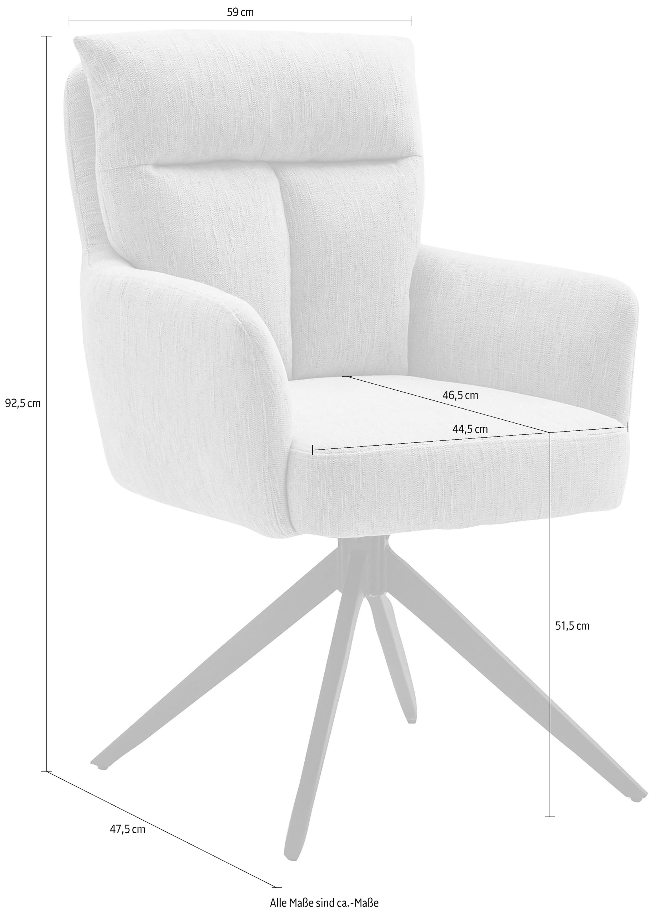 Home affaire Esszimmerstuhl »Monaco, TOPSELLER!«, (Set), 2 St., Boucle, verschiedene Gestelle wählbar, Belastbar bis 120 Kg