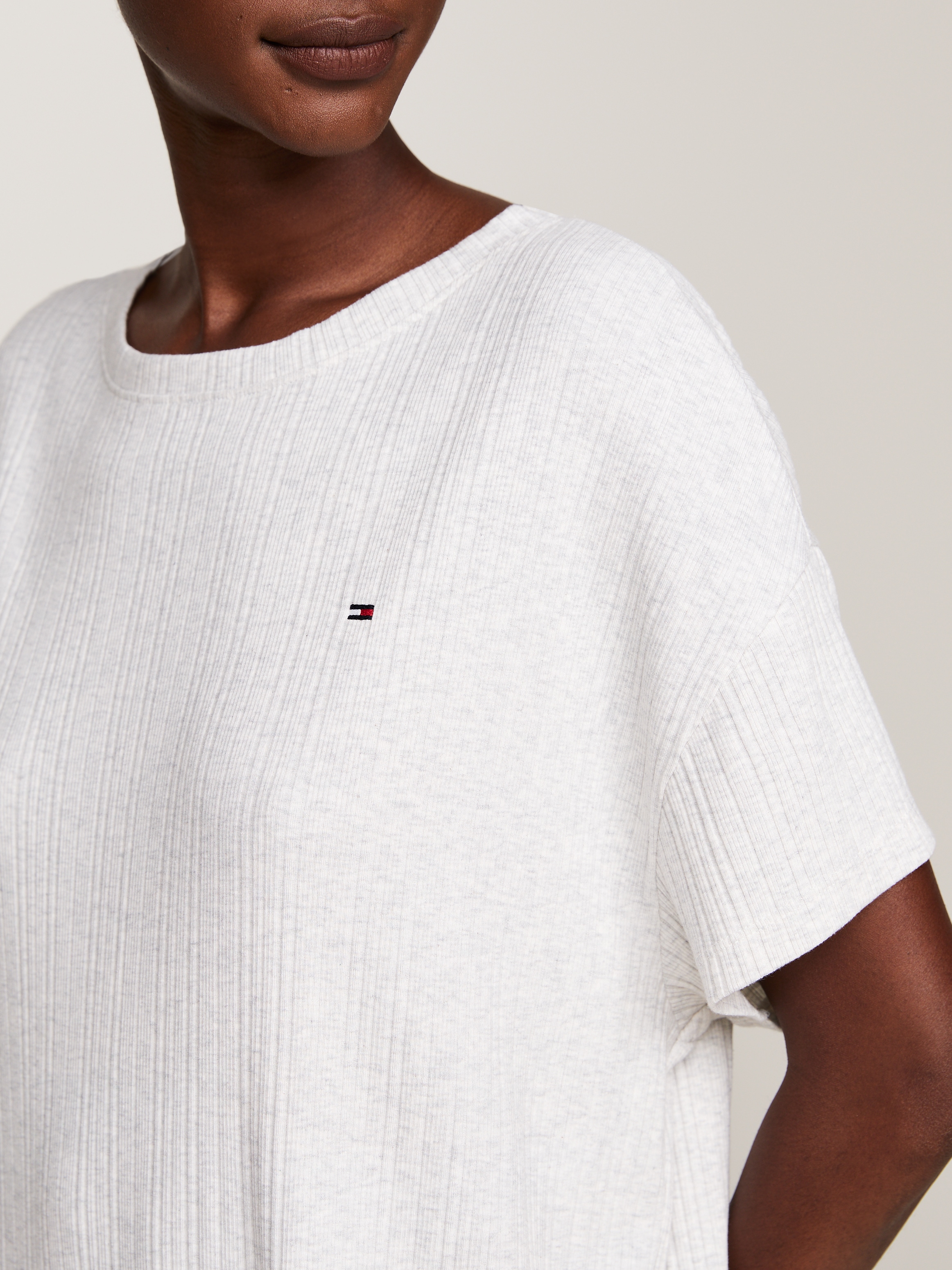 Tommy Hilfiger Underwear Nachthemd »SS RIB JERSEY NIGHTDRESS«, mit kurzen Ärmeln