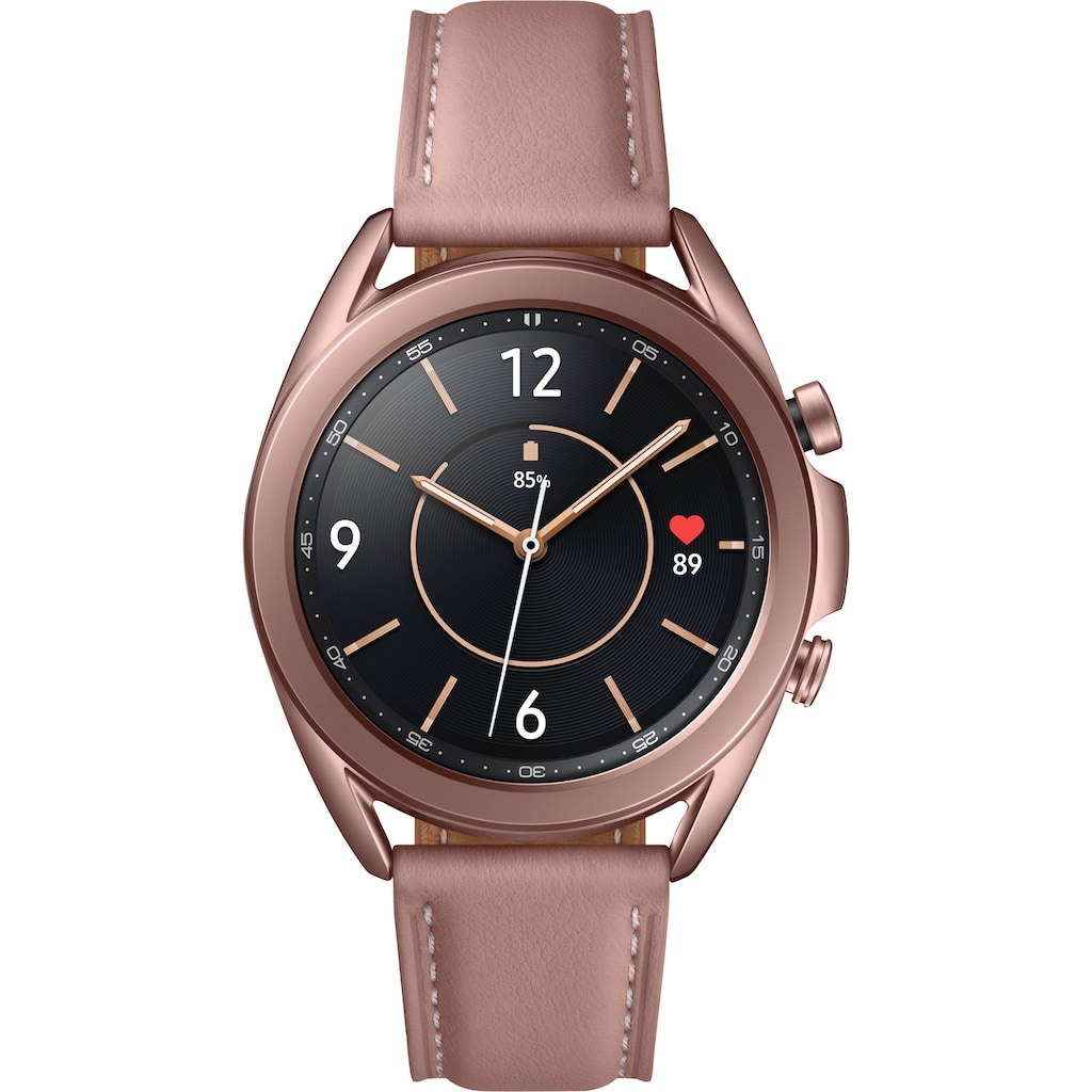 Samsung Smartwatch »Galaxy Watch 3, Edelstahl, 41 mm, Bluetooth (SM-R850)«, (Android Wear)