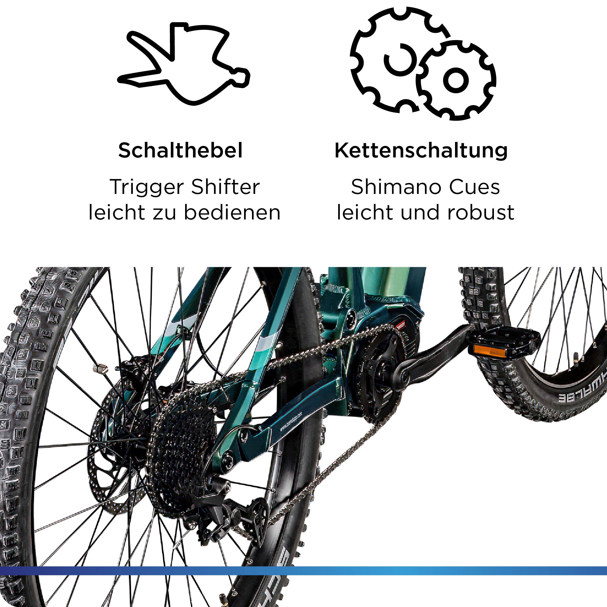 Zündapp »X1000« 10 Gang Shimano Cues U62020 SGS Schaltwerk Kettenschaltung Mittelmotor 250 W E Bike Mountainbike Fully 29 Zoll 10 Gänge Pedelec Damen Herren 730 Wh