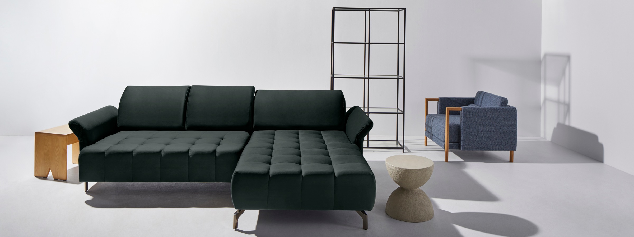 INOSIGN Ecksofa »Fresh L-Form«, Federkern, wahlweise Kopfteilverstellung und motorischer Vorziehsitz