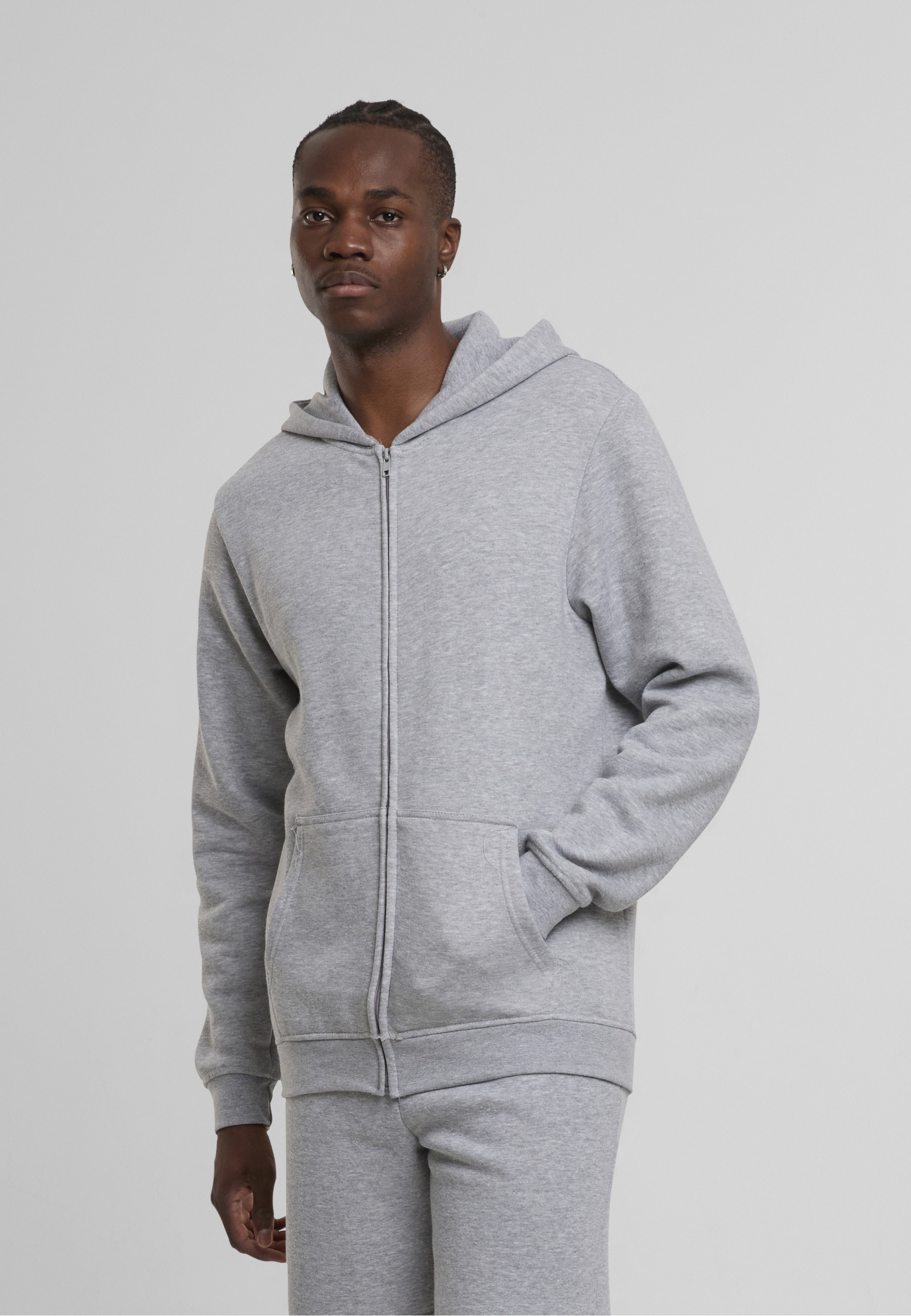 URBAN CLASSICS Kapuzenpullover »Urban Classics Basic Essential Zip Hoody« 1 tlg.