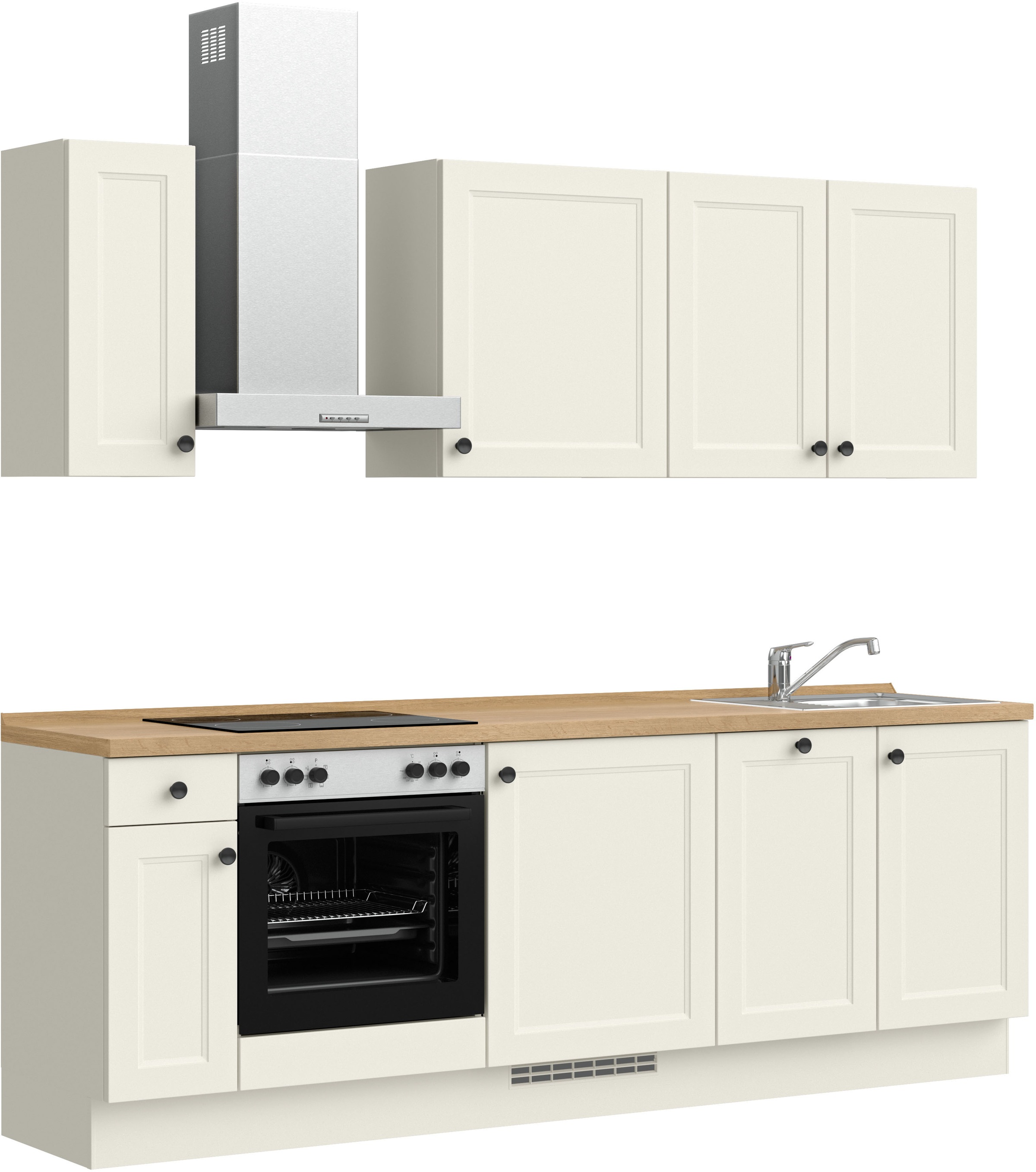 nobilia® Küchenzeile »"Cascada I"«, vormontiert, Ausrichtung wählbar, Breite 240 cm, wahlw. mit E-Geräten