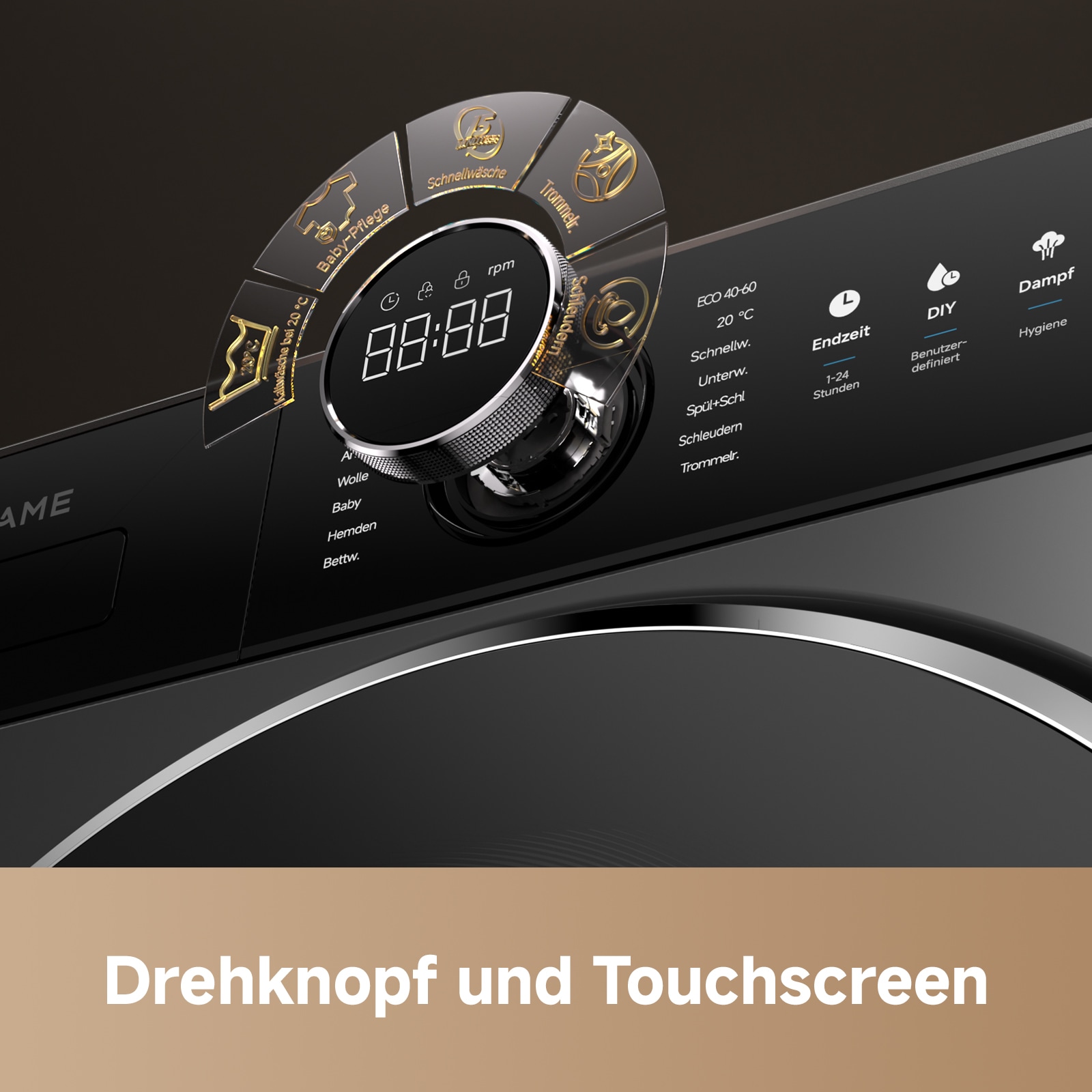 Dreame Waschmaschine »DWF10M70DAEU« 10 kg 1400 U/min Automatikpflege, Hygieneprogramm, Inverter-Motor