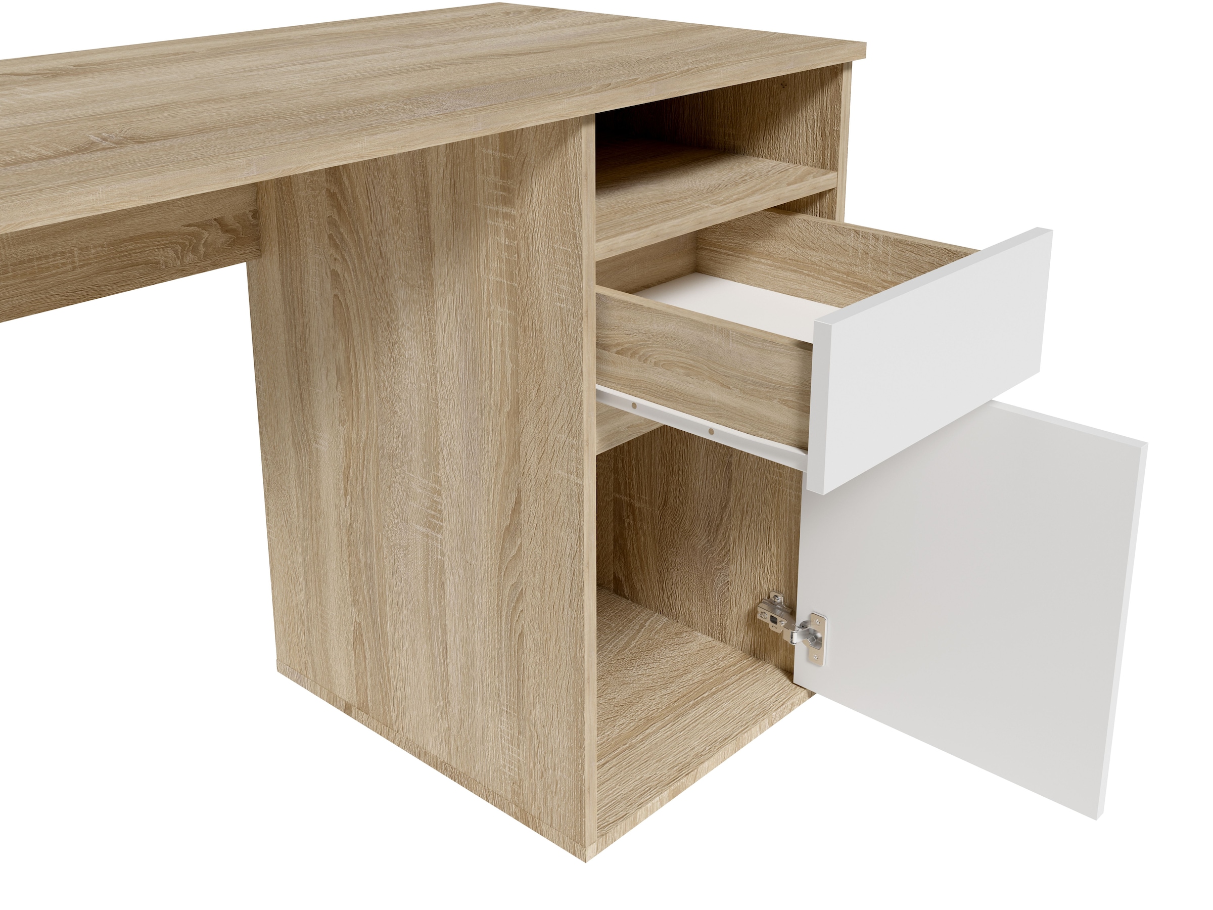 INOSIGN Schreibtisch »Tinsley«, mit Schublade, und Tür, Breite 120 x53 cm