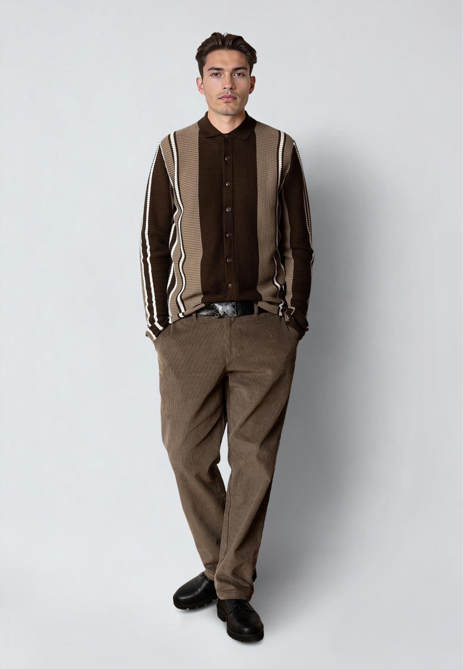 Clean Cut Copenhagen Strickfleecejacke »Clean Cut Copenhagen Buckley Cardigan« 1 Stk. tlg. ohne Kapuze