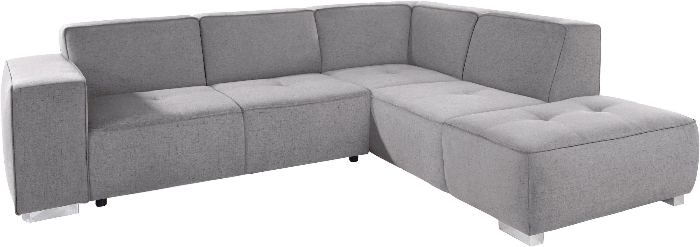INOSIGN Ecksofa »Sapporo L-Form«, wahlweise Bettfunktion oder Sitztiefenver günstig online kaufen