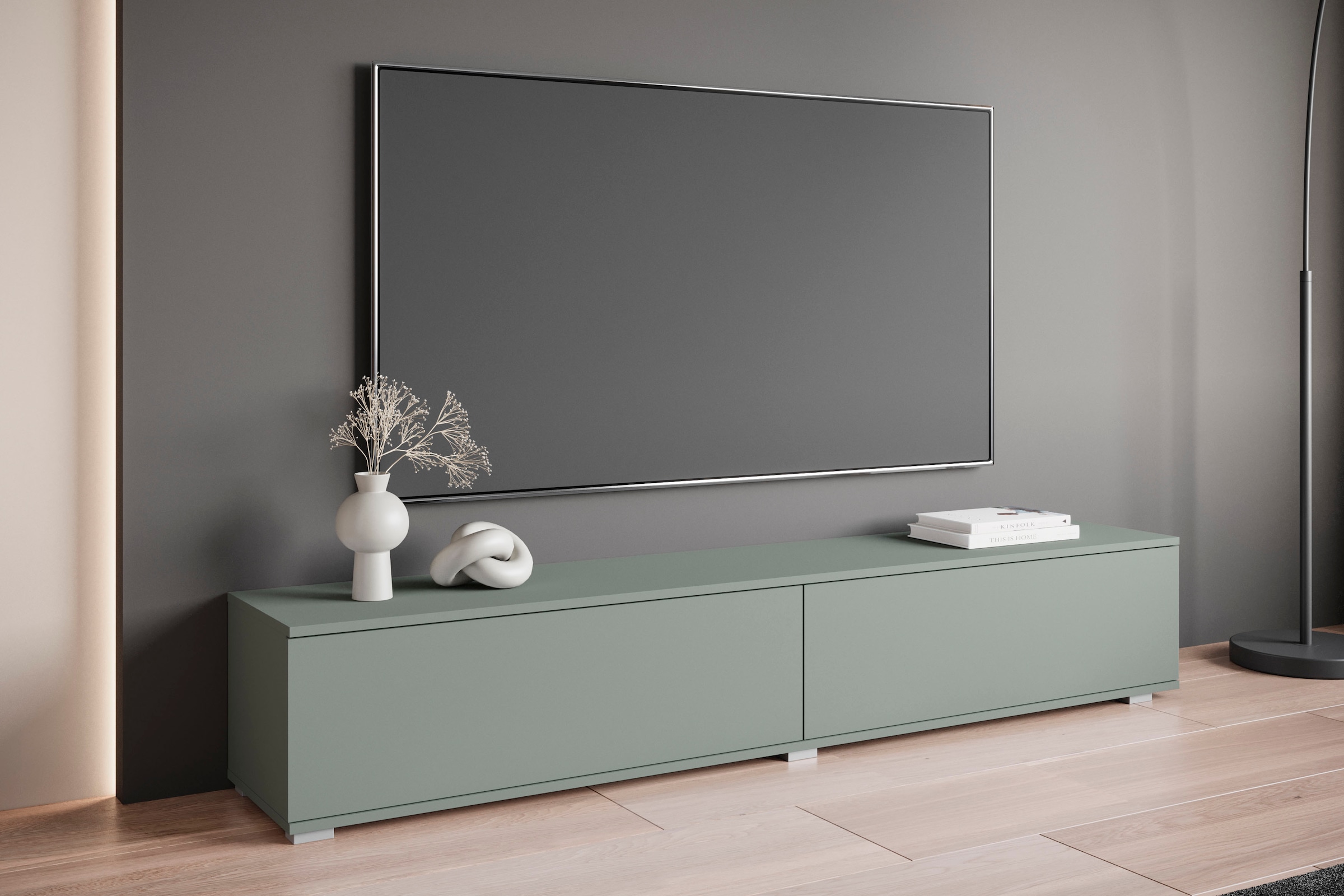 OTTO home Lowboard »Kenia« 1 Stk. tlg. 2 Klappen – flexibel hängend oder stehend montierbar