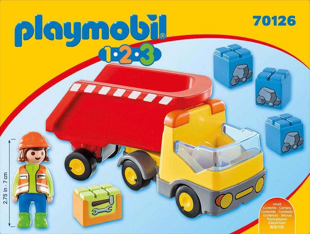 Playmobil® Konstruktions-Spielset »Kipplaster (70126), Playmobil 123«, Made in Europe