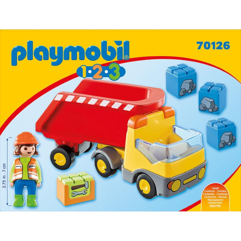 Playmobil® Konstruktions-Spielset »Kipplaster (70126), Playmobil 123«