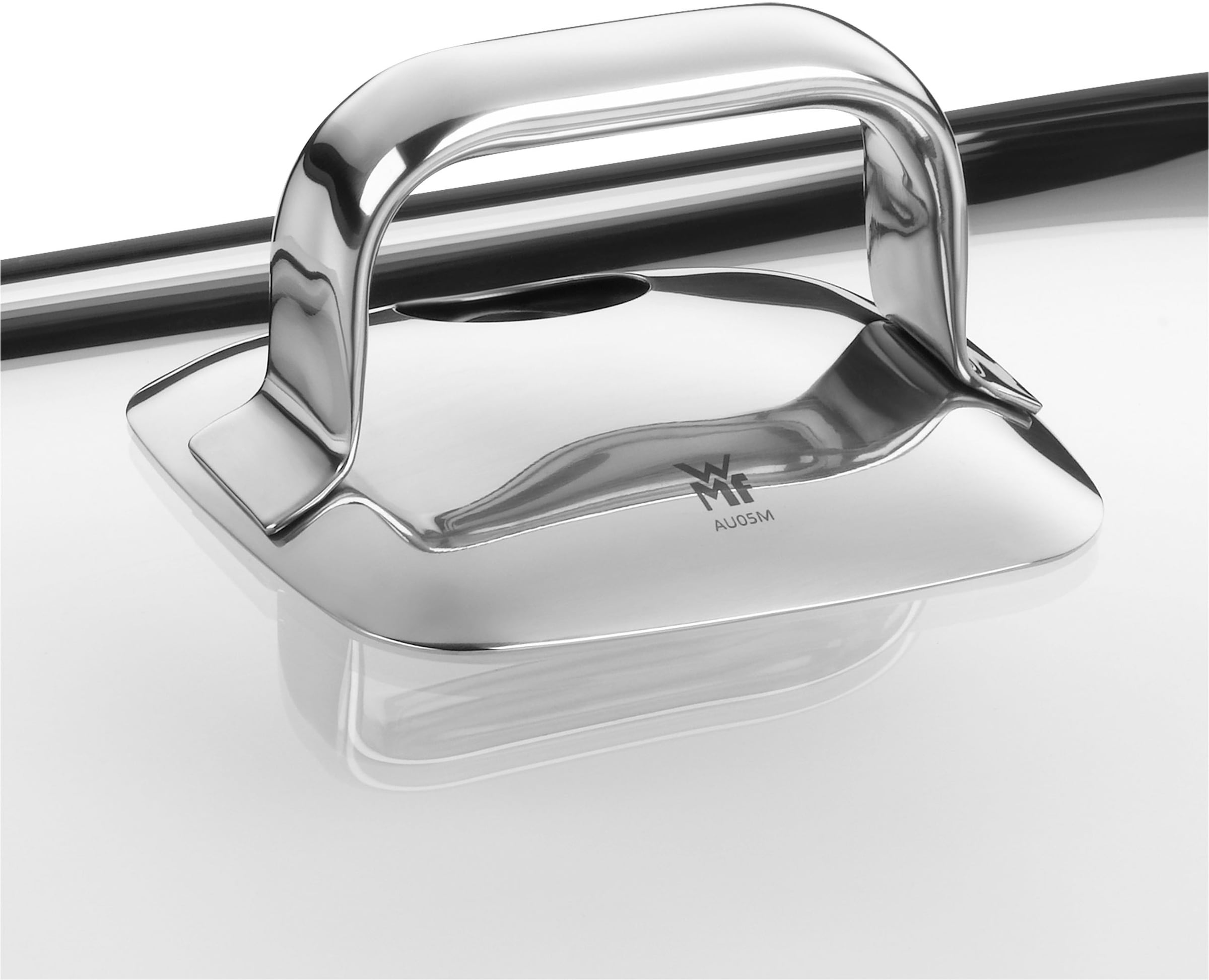 WMF Deckel »Vitalis«, (1 tlg.), Glasdeckel mit Silikondichtung, Edelstahlgriff, spülmaschinengeeignet