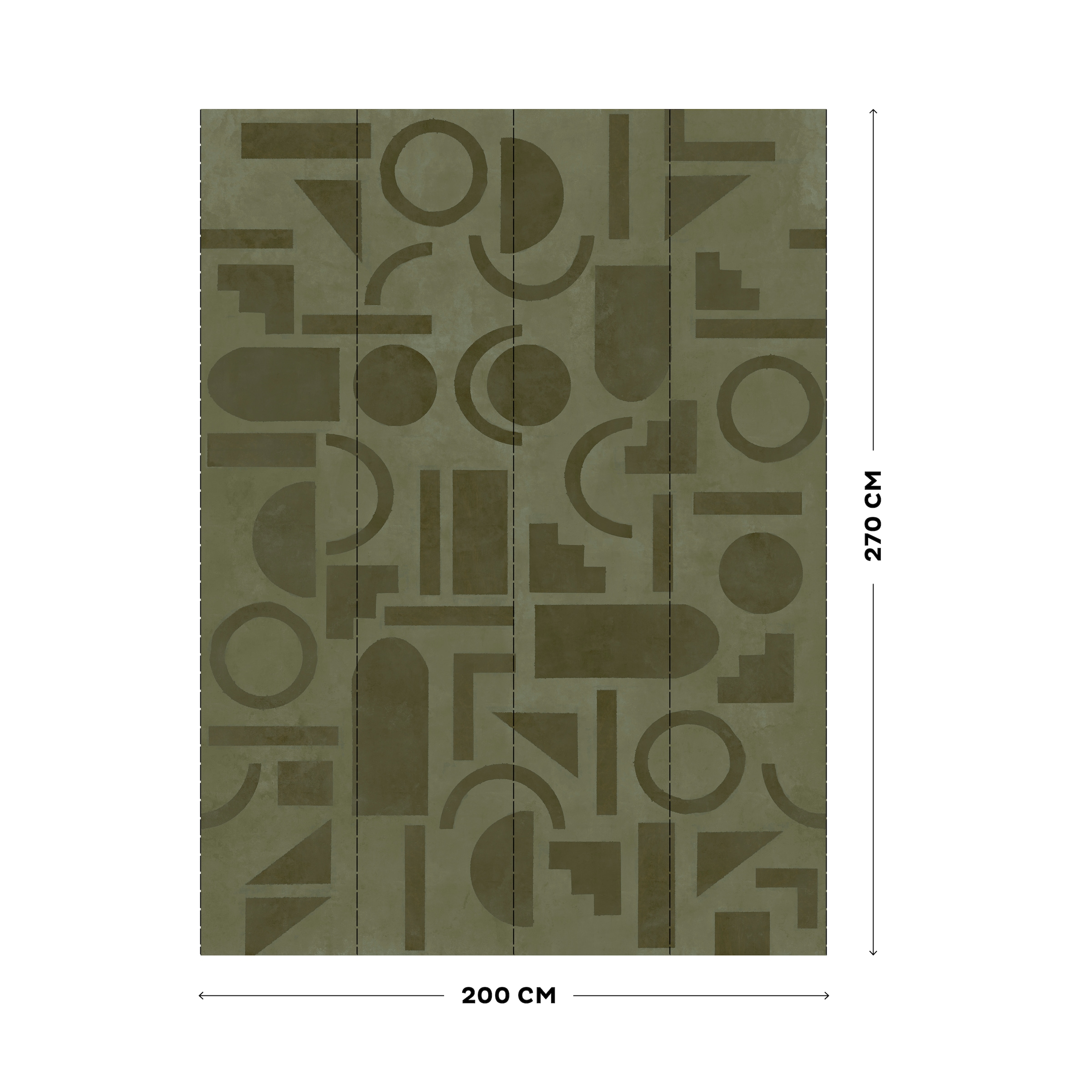 LOOKS by Wolfgang Joop Fototapete »Geo Green«, 200x270cm