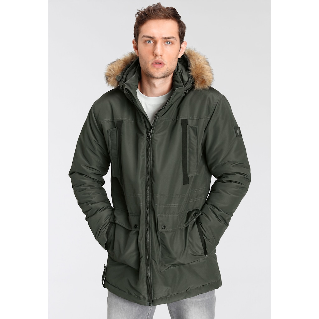 ALPENBLITZ Parka »"Frederiksberg"«, mit Kapuze, mit aufwendigen Taschendetails