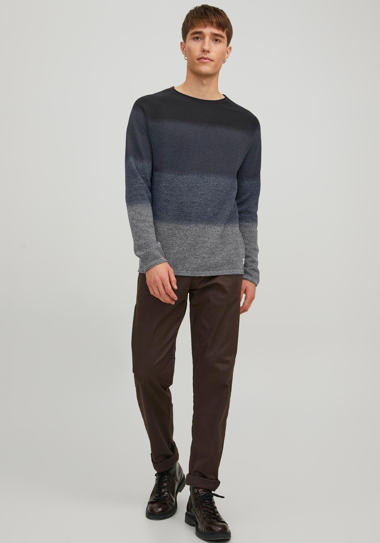 Jack & Jones Rundhalspullover »HILL KNIT«