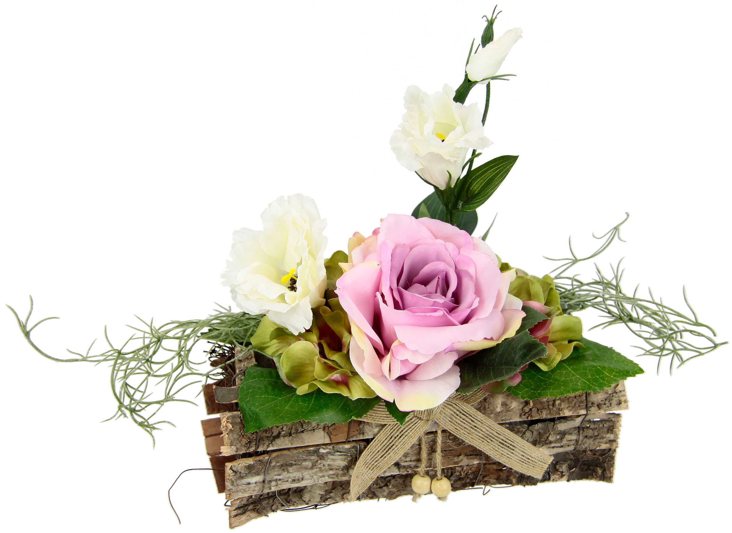 I.GE.A. Kunstpflanze »Gesteck Rose in Schale«, auf St.) kaufen (1 Rechnung