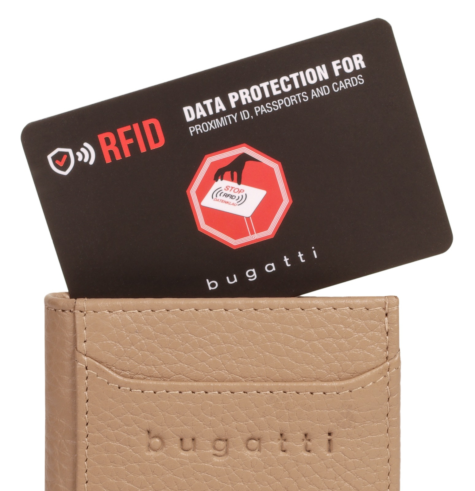 bugatti Geldbörse »SECURE SLIM«, echt Leder