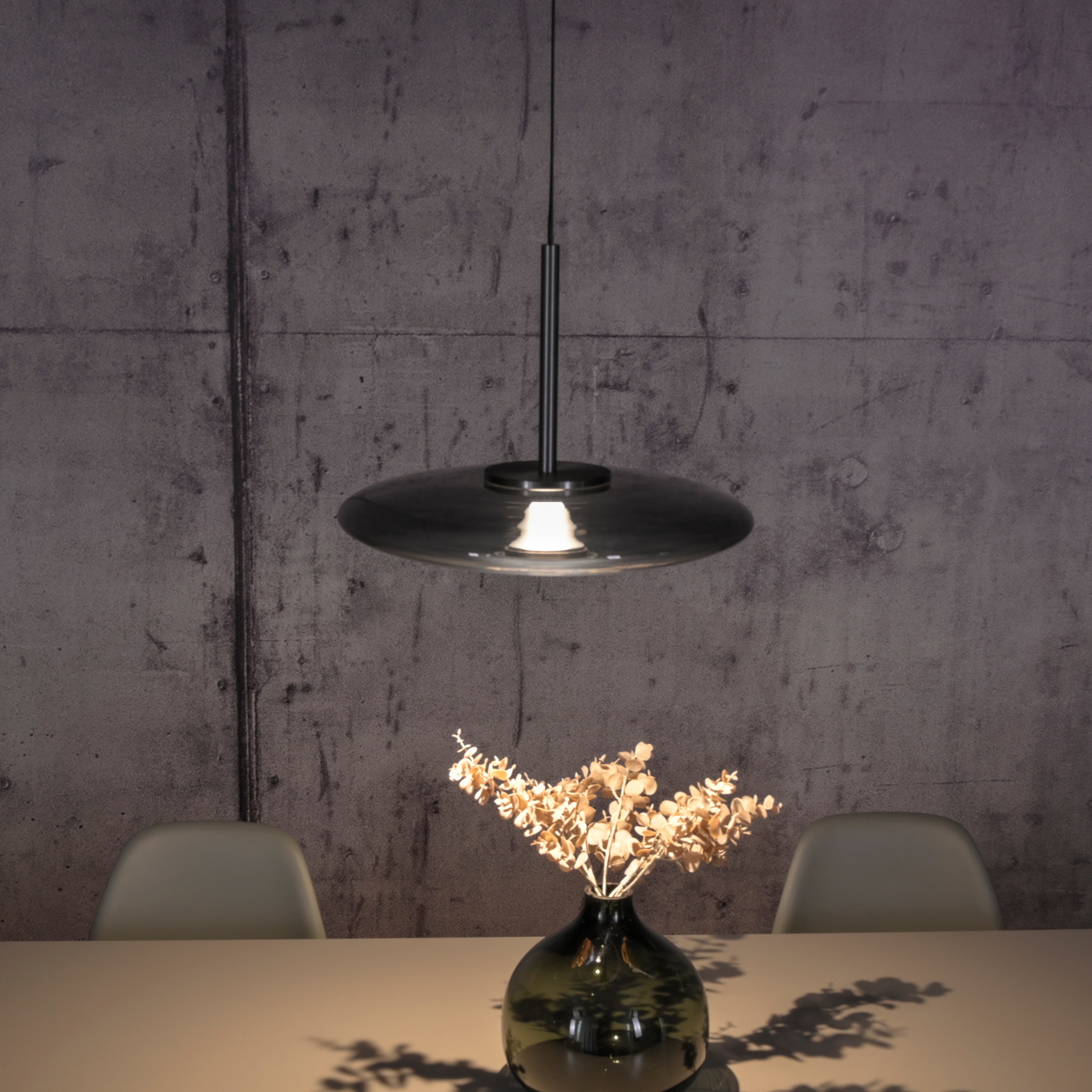 Neuhaus PURE LED Pendelleuchte »PURE E-Vitrum« LED-Board 1 Stk. warmweiß - kaltweiß e-LIFT®-Funktion, CCT, dimmbar über Fernbedíenung