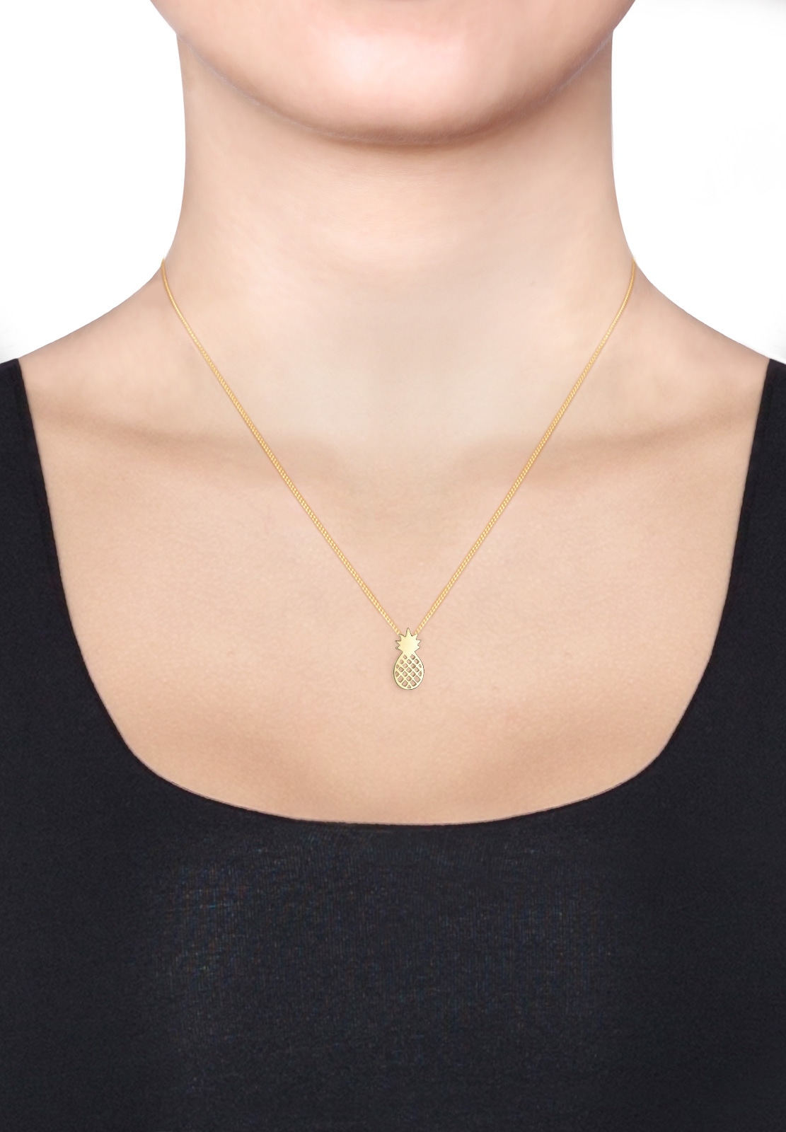 Elli Kette mit Anhänger »Ananas Frucht 925 Sterling Silber«